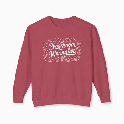 Classroom Wrangler Comfort Colors Lightweight Sweatshirt