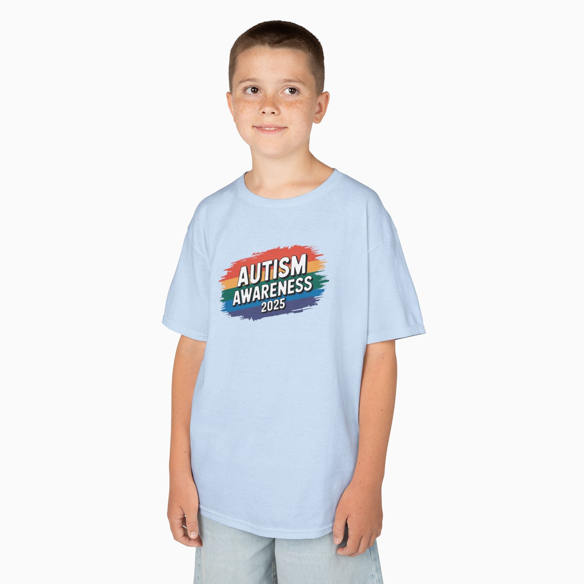 Autism Awareness 2025 - Brushstrokes of Awareness Youth T-Shirt
