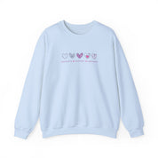 Advocate Support Empower Love Hearts Sweatshirt