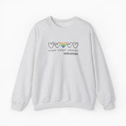 Accept Adapt Advocate Rainbow Love Heart Sweatshirt