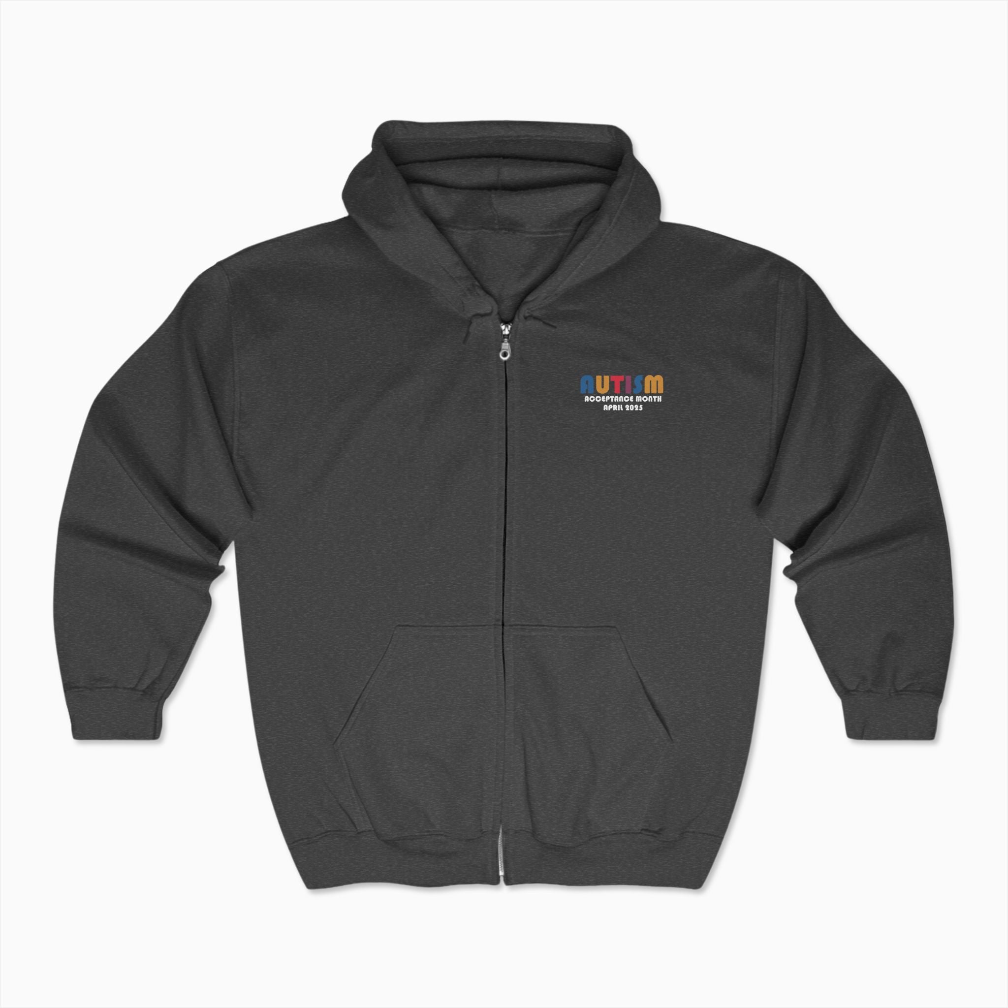 Autism Awareness 2025 - Tree of Acceptance Zip Up Hoodie