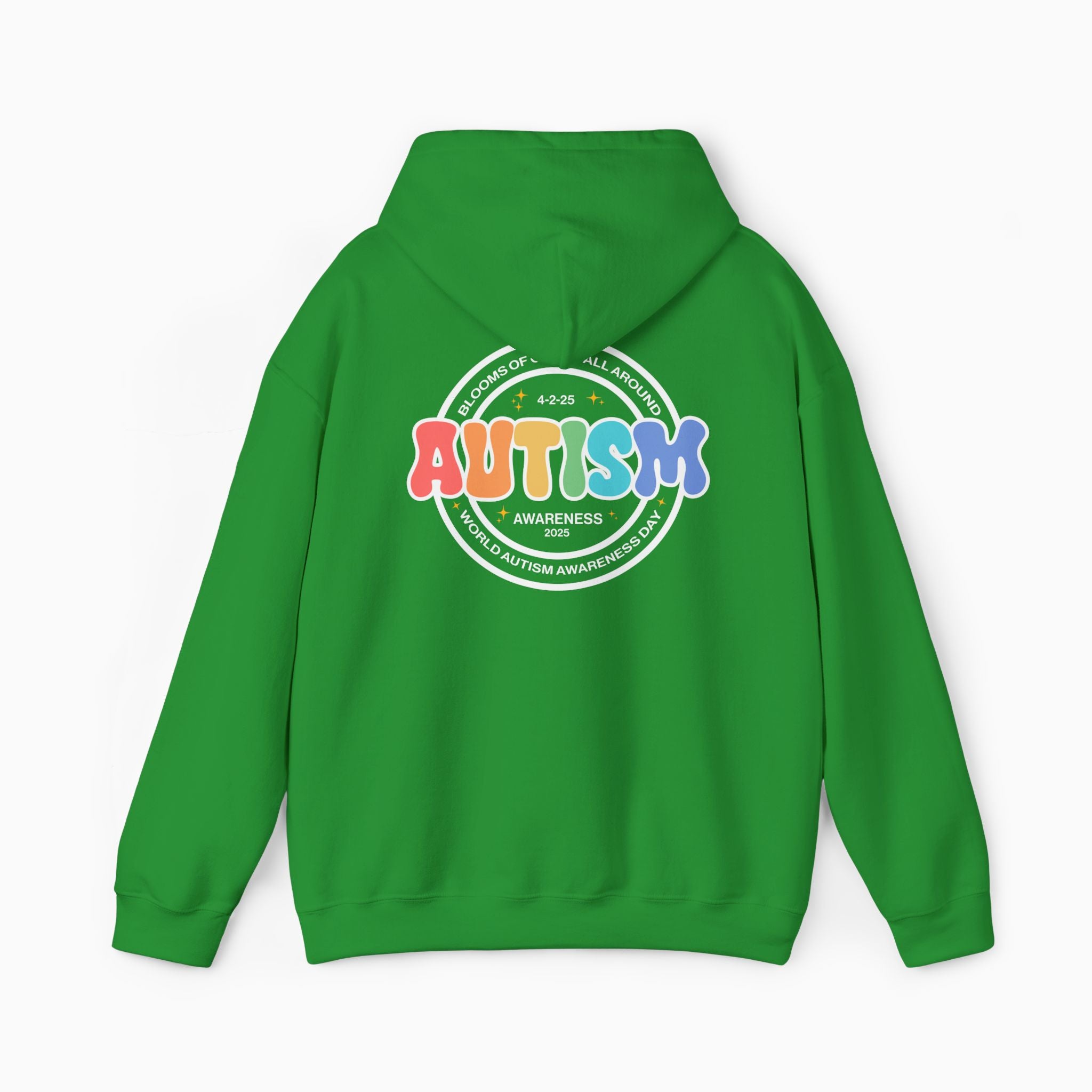 Autism Awareness 2025 - Blooms of Color All Around Hoodie