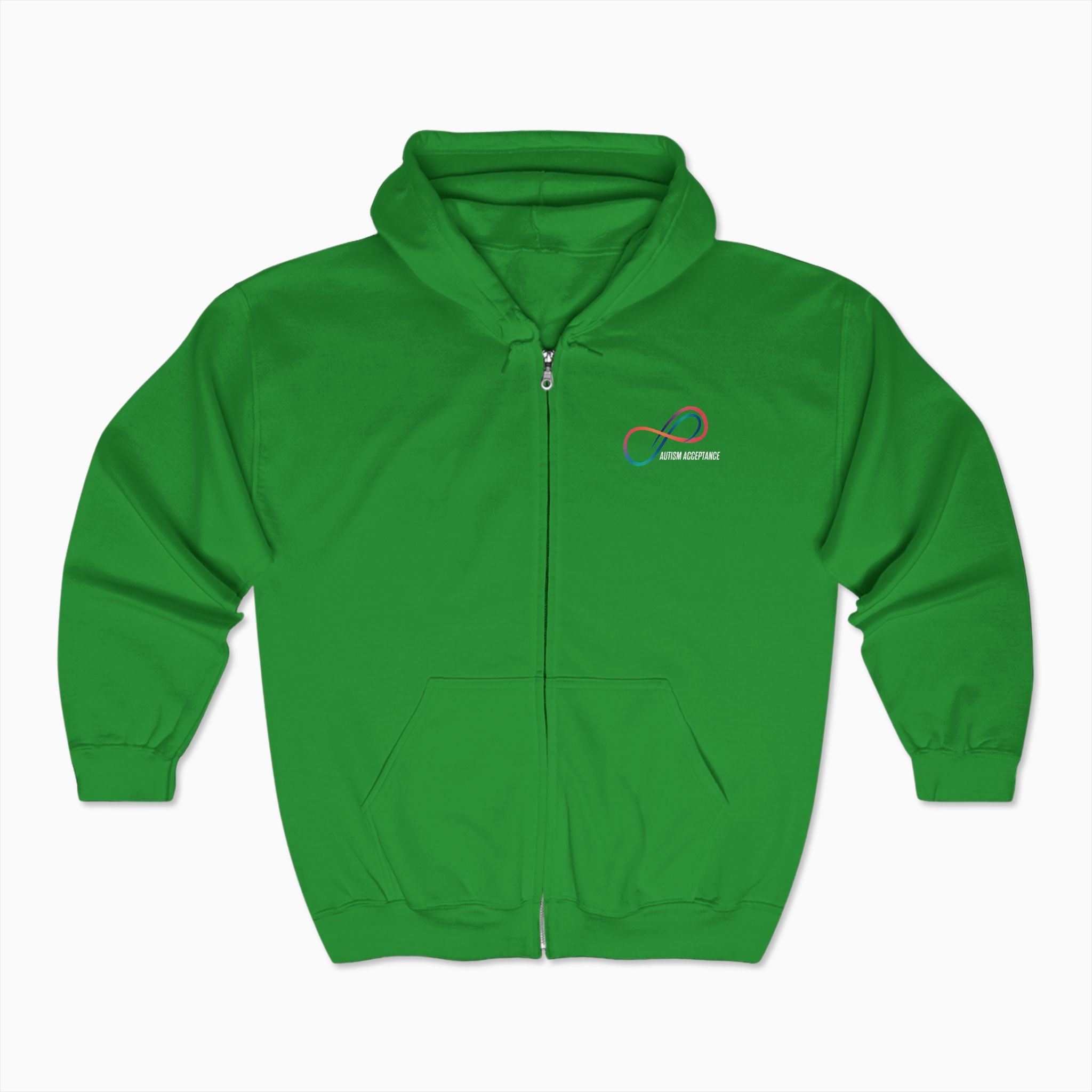 Autism Awareness 2025 - Loop of Acceptance Zip Up Hoodie