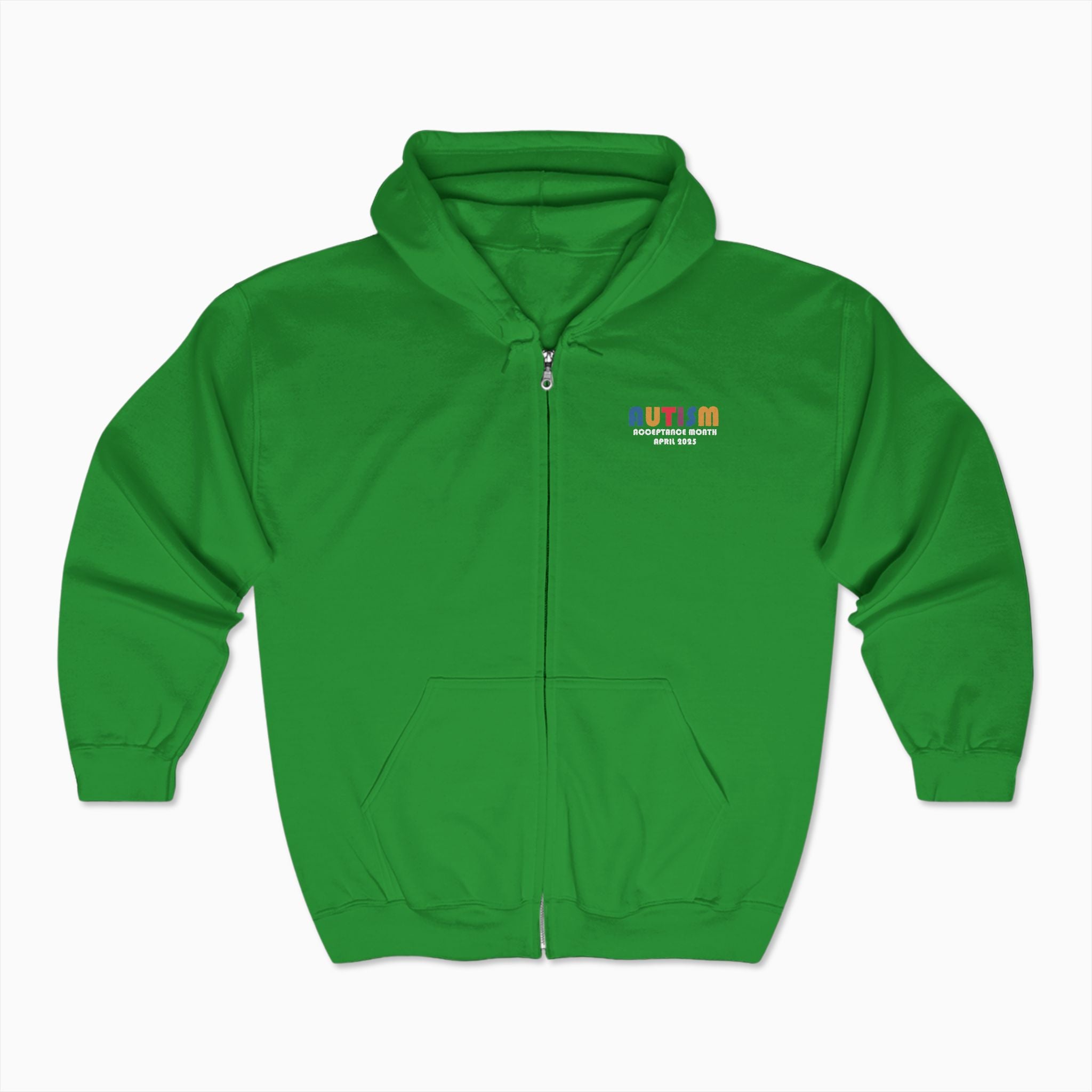 Autism Awareness 2025 - Tree of Acceptance Zip Up Hoodie