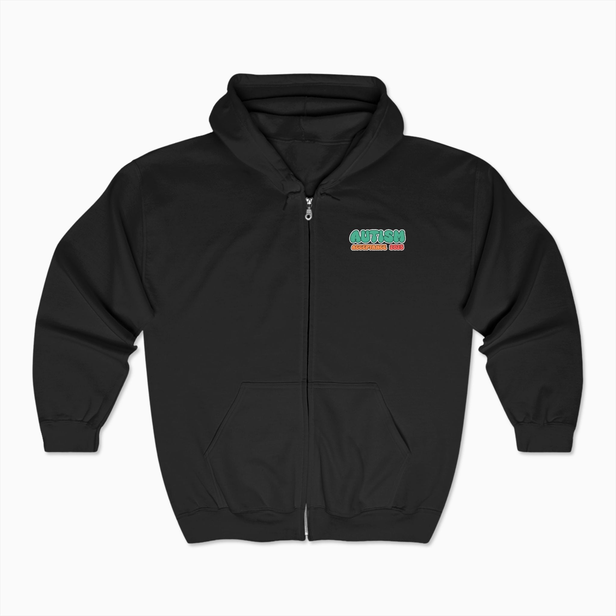 Autism Awareness 2025 - Celebrate Minds of All Kinds Zip Up Hoodie