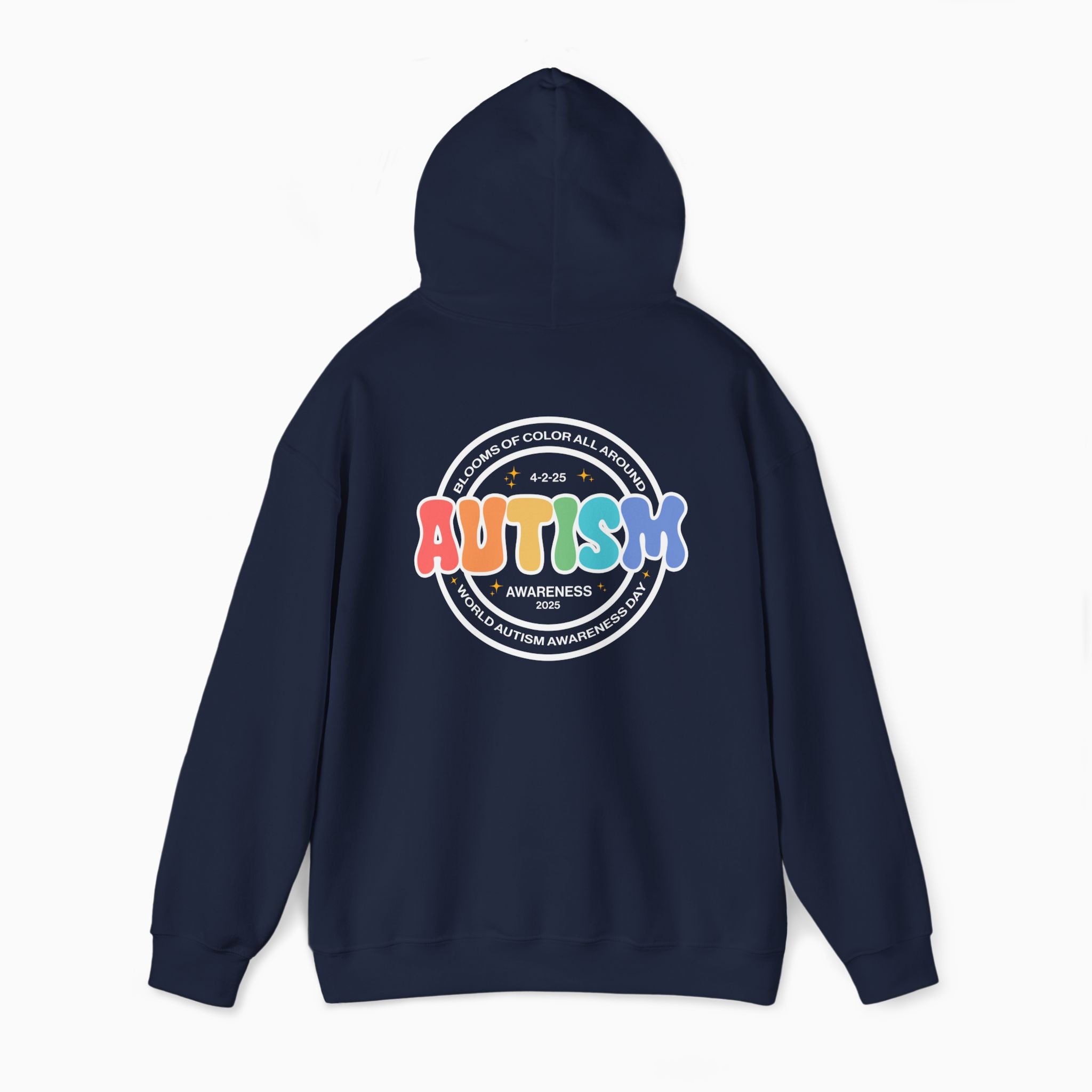 Autism Awareness 2025 - Blooms of Color All Around Hoodie