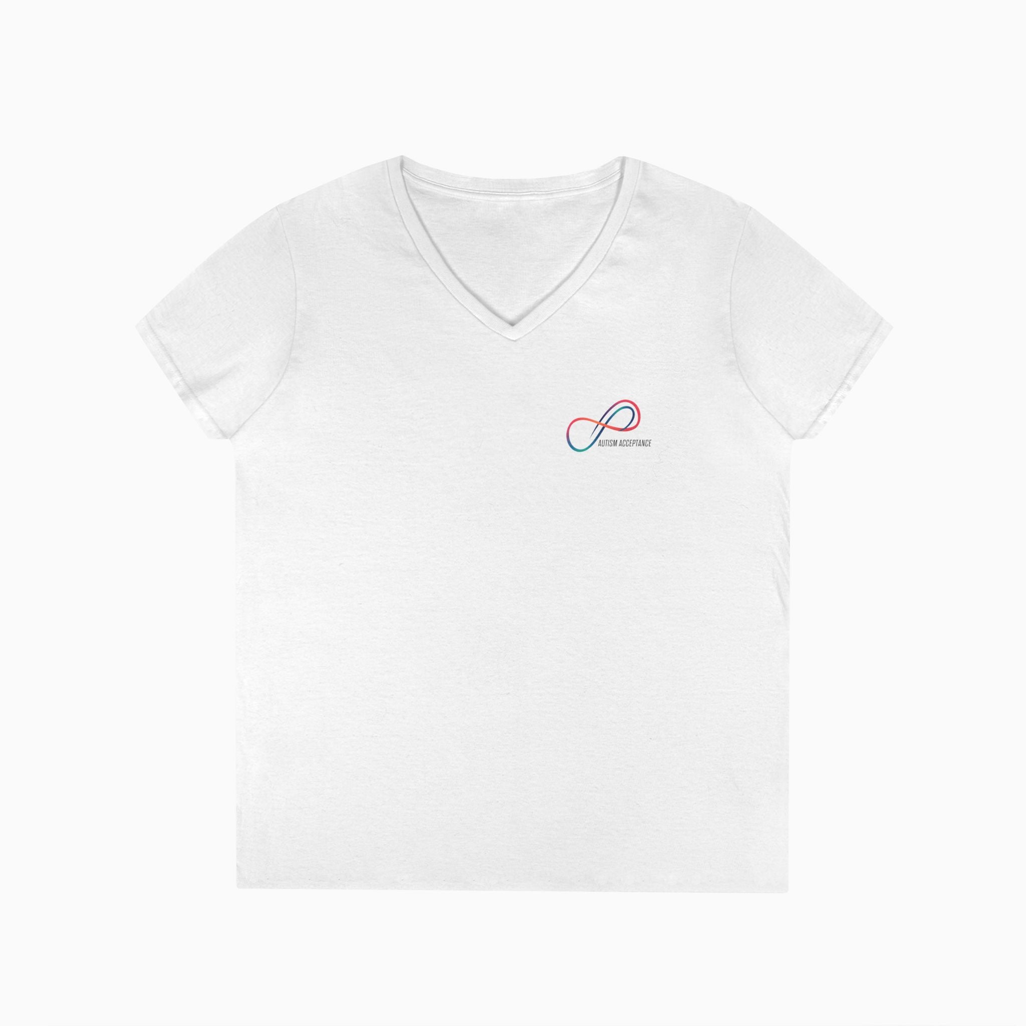 Autism Awareness 2025 - Loop of Acceptance Ladies V-Neck T-Shirt