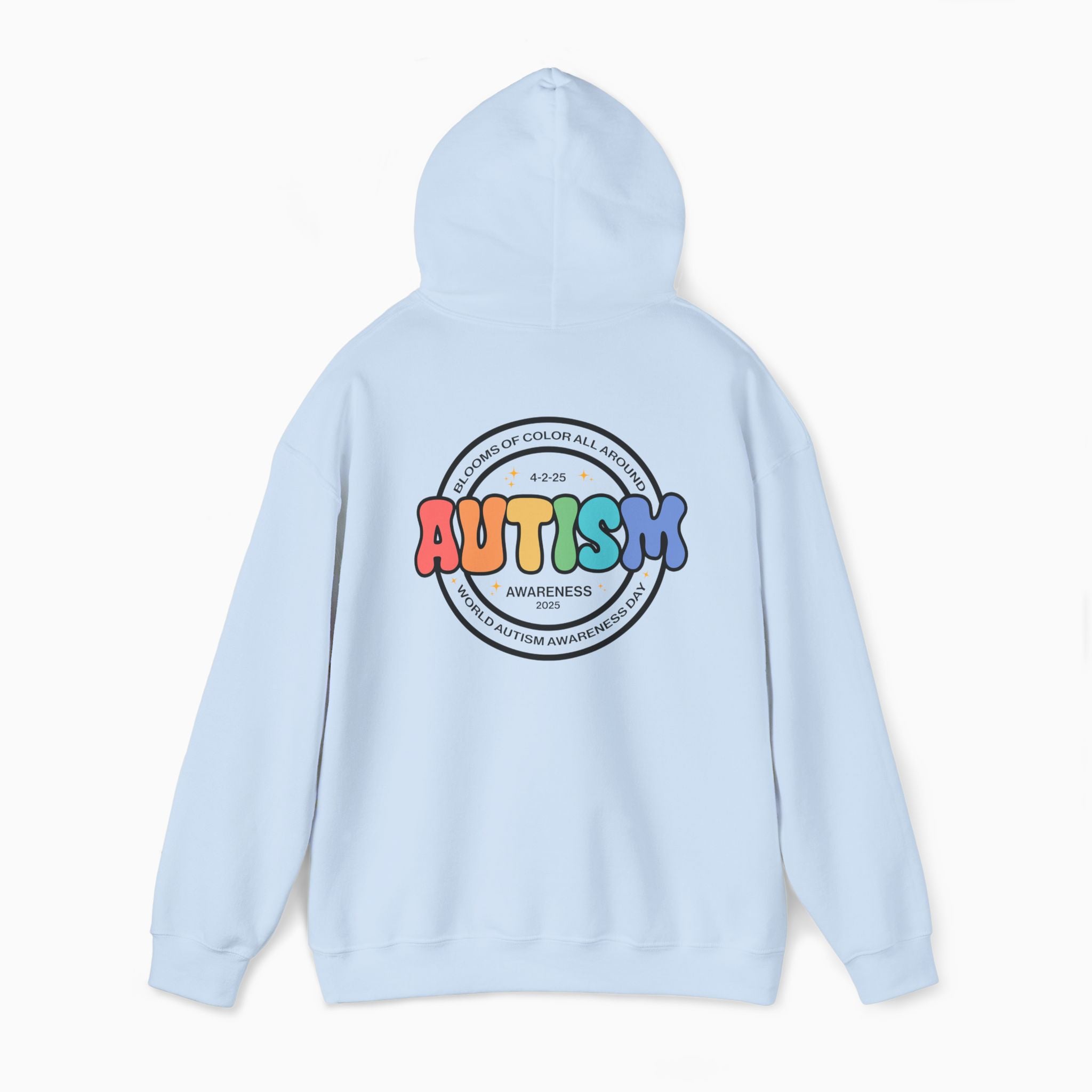 Autism Awareness 2025 - Blooms of Color All Around Hoodie