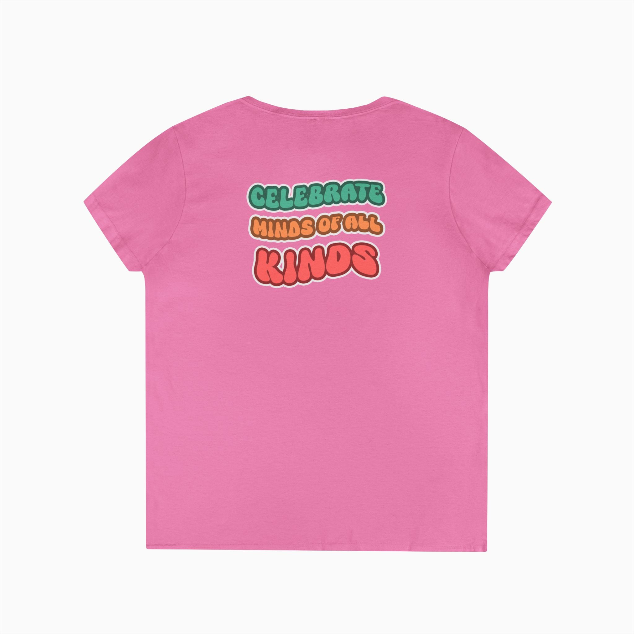 Autism Awareness 2025 - Celebrate Minds of All Kinds Ladies V-Neck T-Shirt