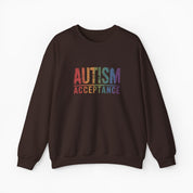 Autism Acceptance Grunge Rainbow Sweatshirt