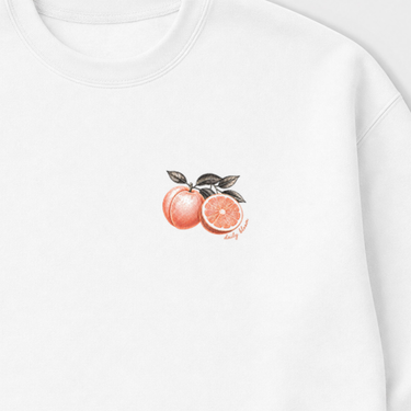 Fruit & Feelings Youth Sweatshirt White kids clothes, design close-up