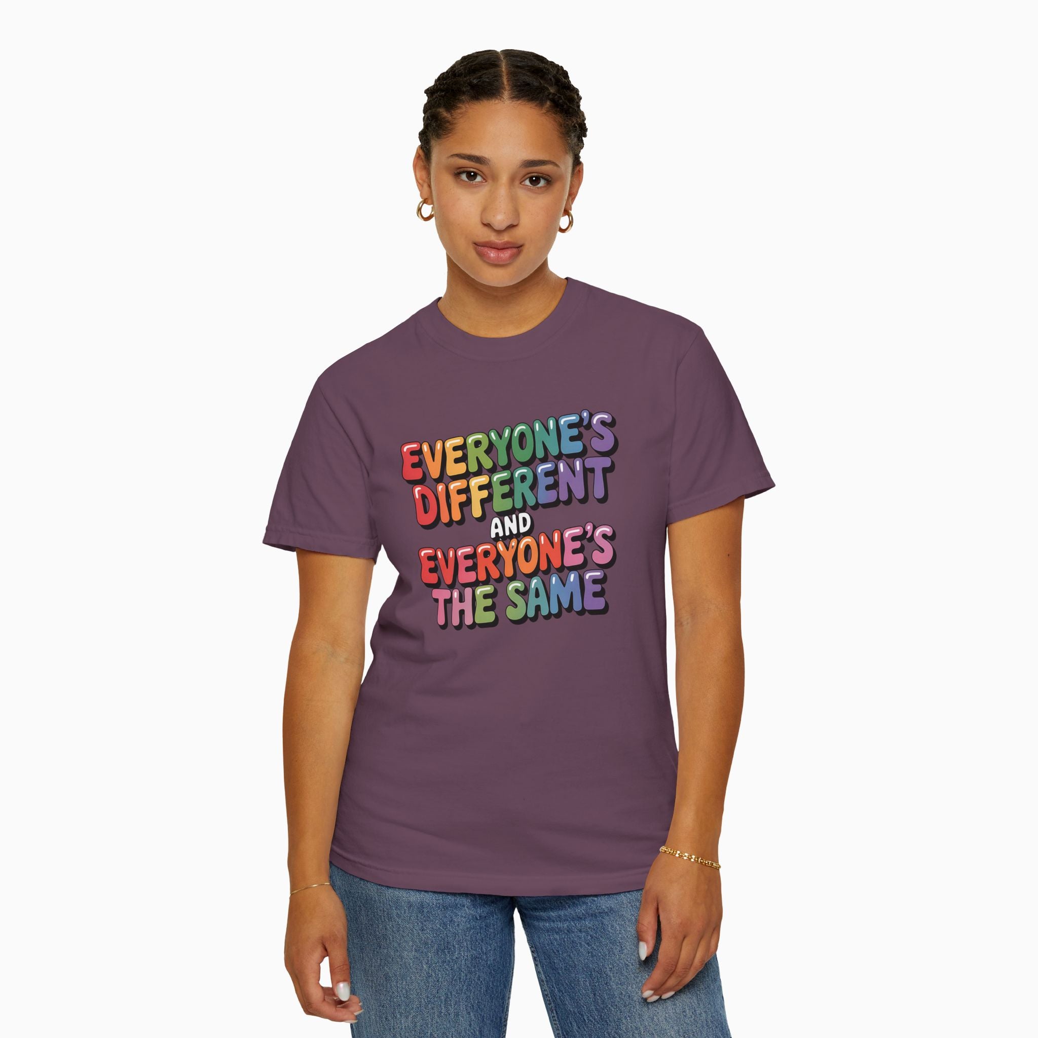 Everyone's Different and Everyone's the Same Comfort Colors Tee