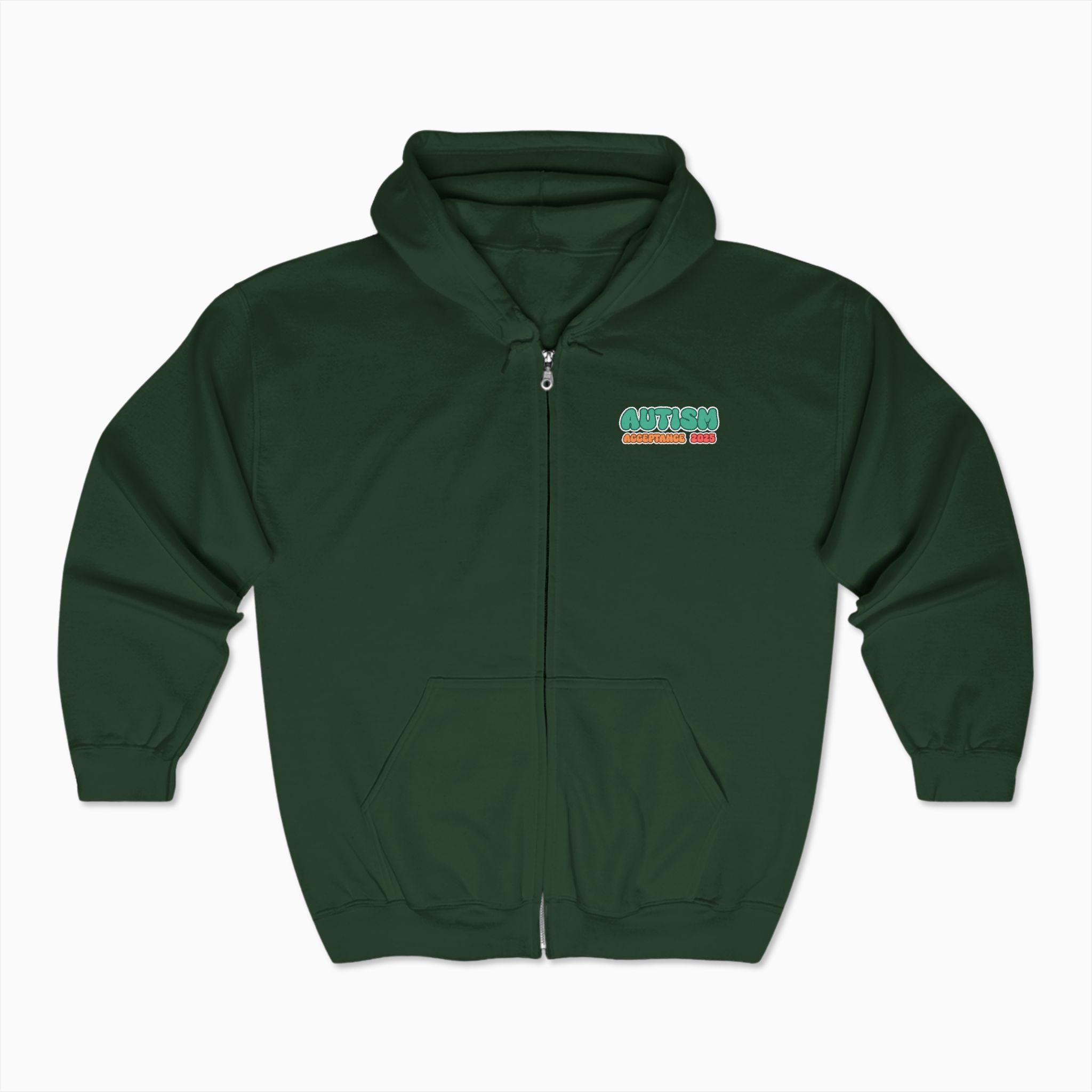 Autism Awareness 2025 - Celebrate Minds of All Kinds Zip Up Hoodie