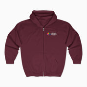 Autism Awareness 2025 - Spectrum in Bloom Zip Up Hoodie