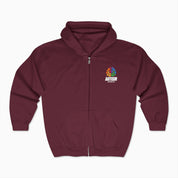 Autism Awareness 2025 - Brainbow Zip Up Hoodie