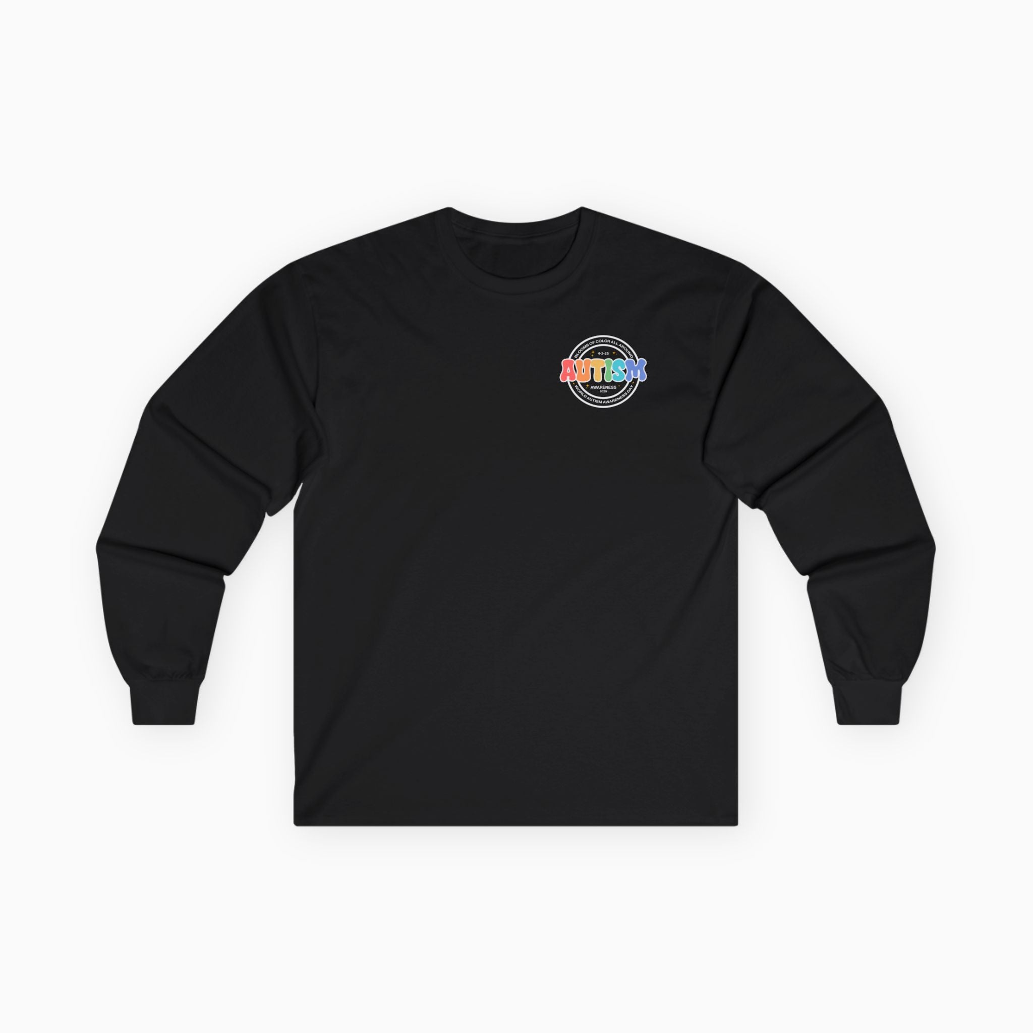 Autism Awareness 2025 - Blooms of Color All Around Long Sleeve Tee