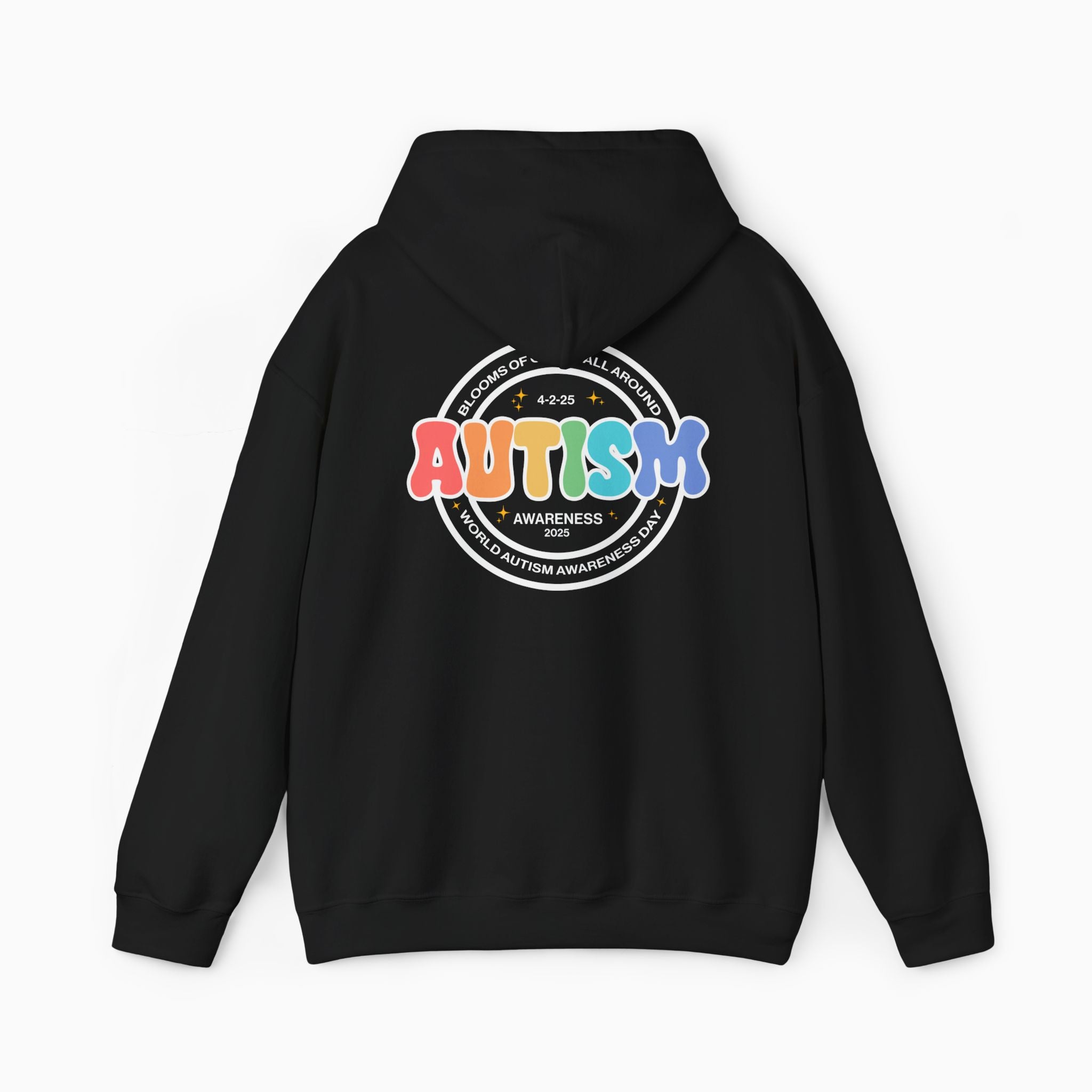 Autism Awareness 2025 - Blooms of Color All Around Hoodie