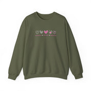 Advocate Support Empower Love Hearts Sweatshirt