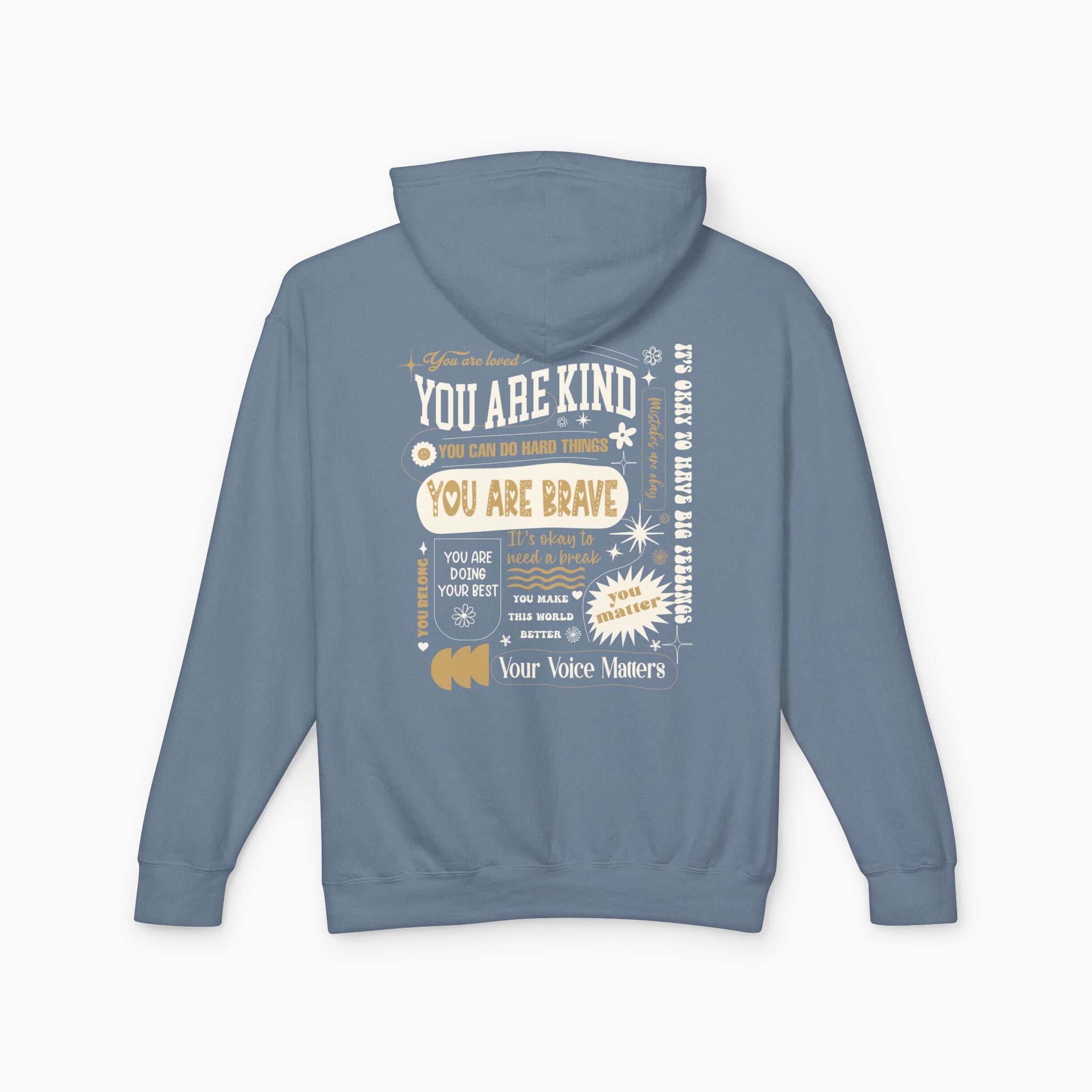 Together We Bloom Comfort Colors Lightweight Hoodie