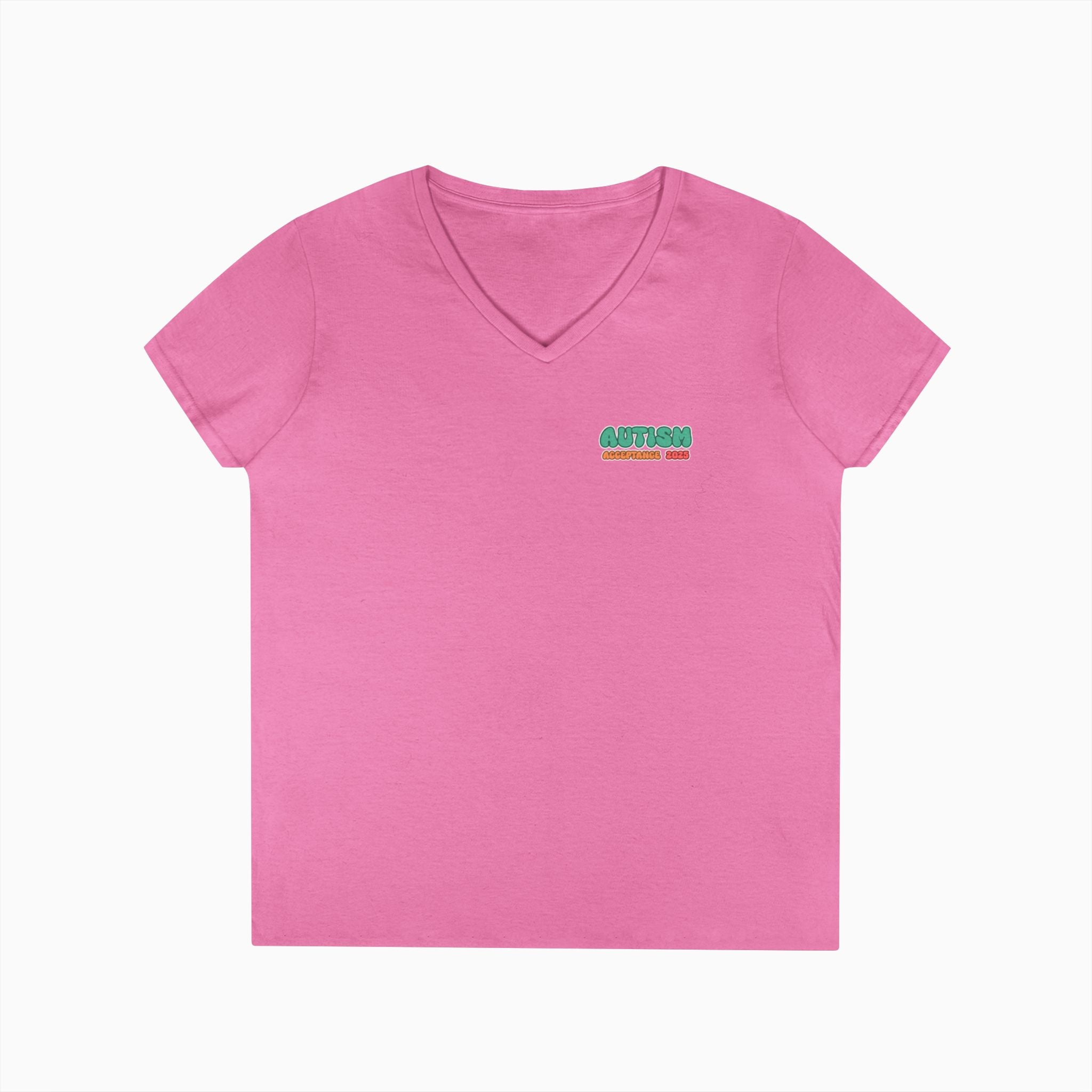 Autism Awareness 2025 - Celebrate Minds of All Kinds Ladies V-Neck T-Shirt