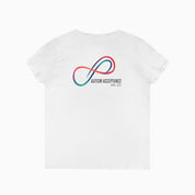 Autism Awareness 2025 - Loop of Acceptance Ladies V-Neck T-Shirt