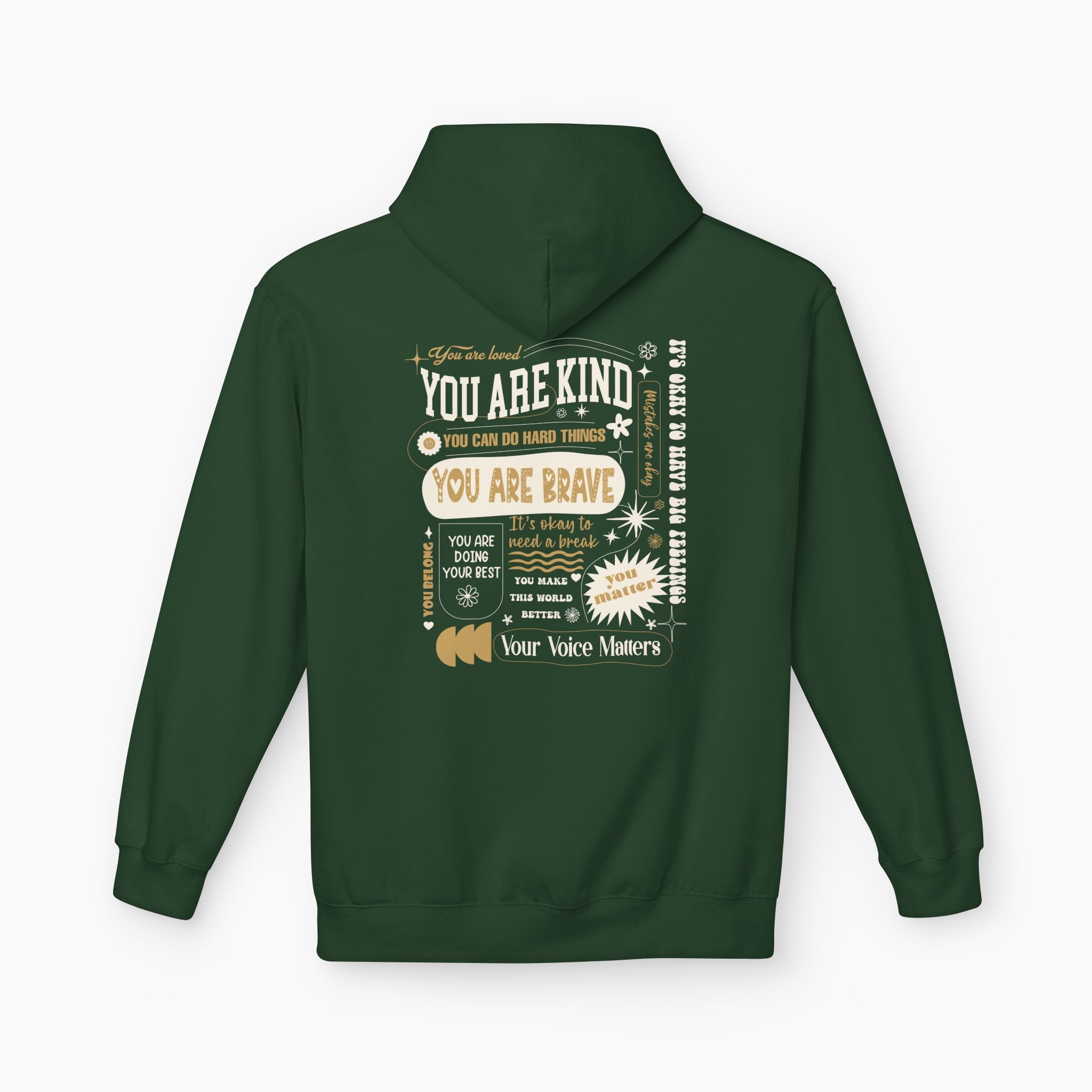 Together We Bloom Tag Free Hoodie