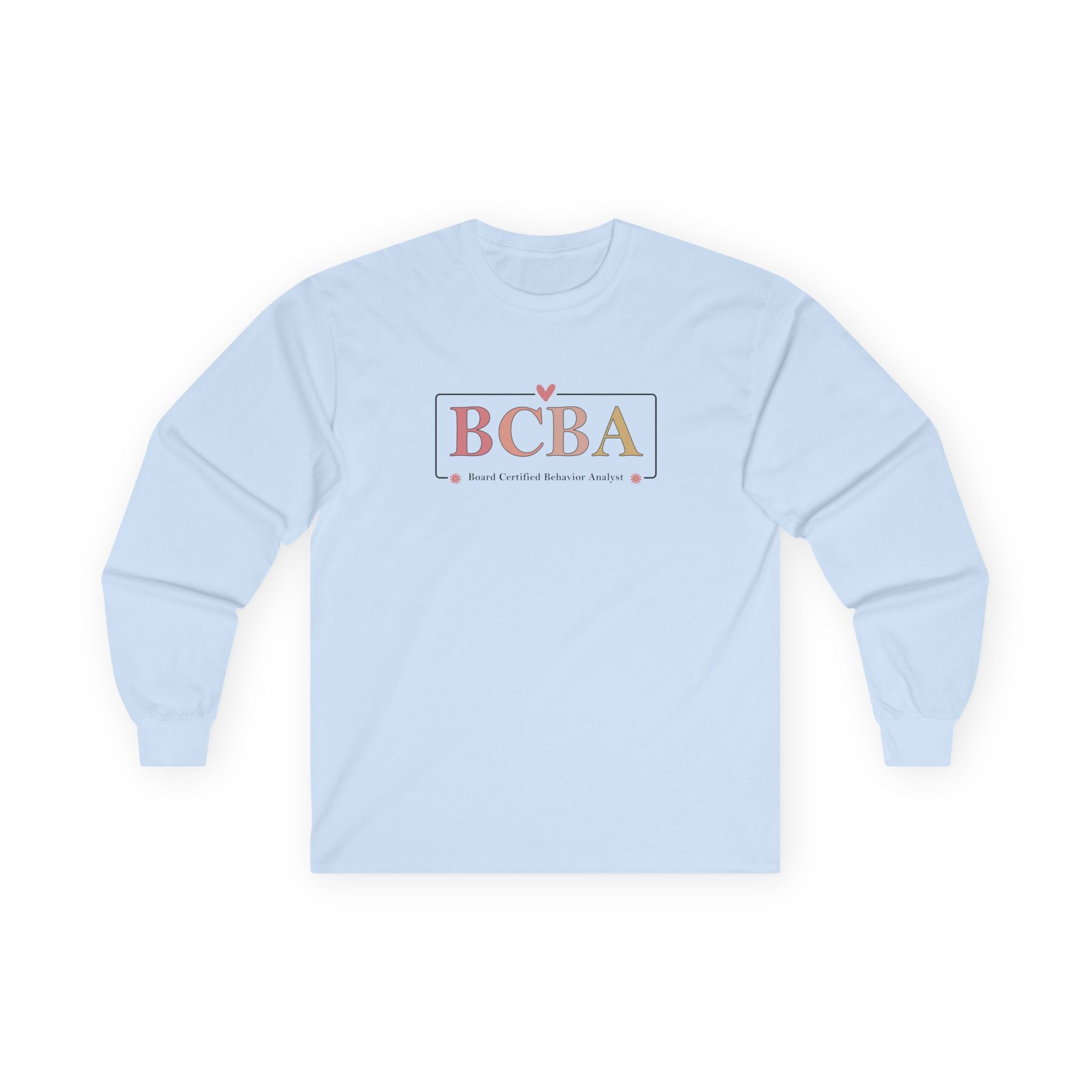 Autism Long - sleeve - BCBA Outline Long Sleeve T-Shirt - Daily Bloom