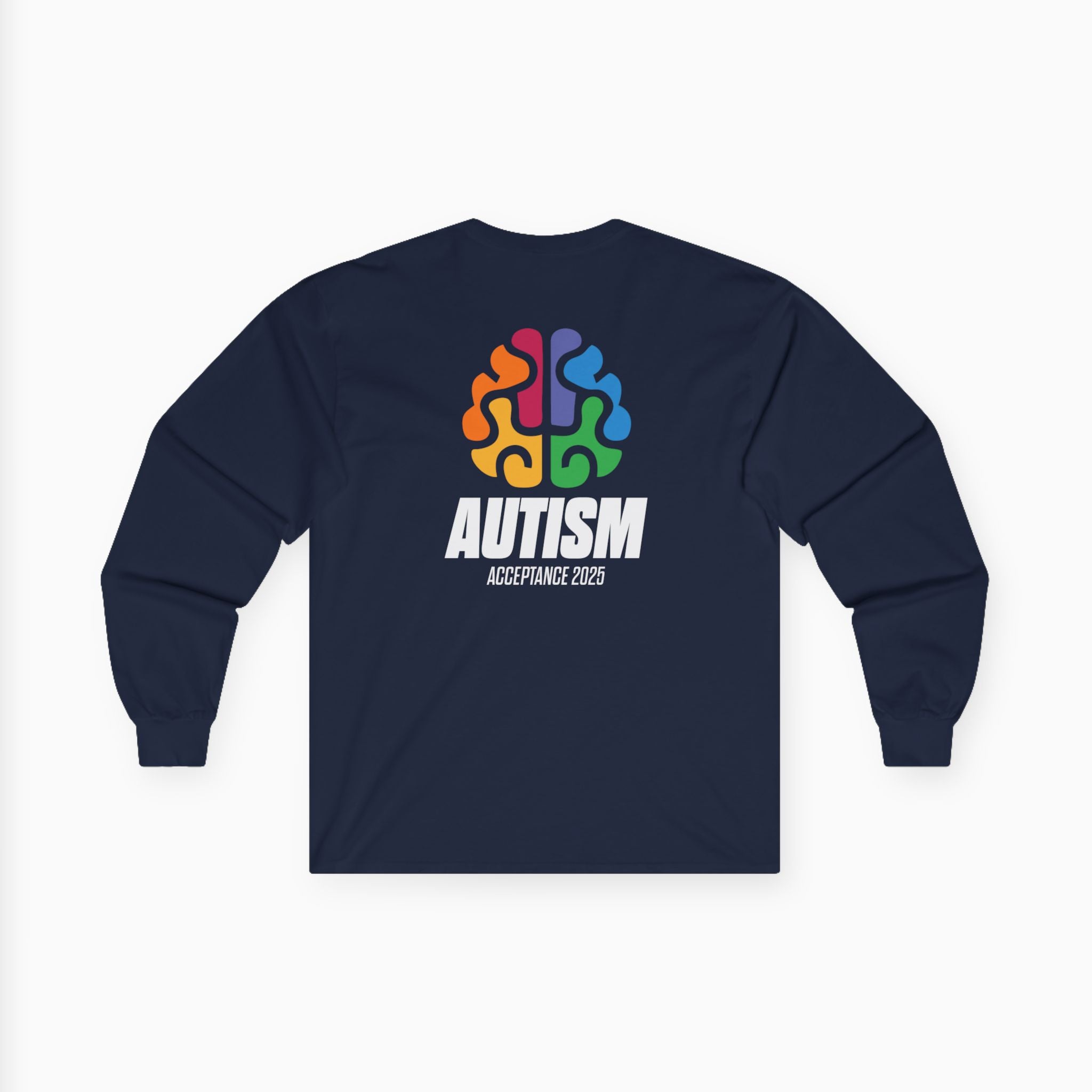 Autism Awareness 2025 - Brainbow Long Sleeve Tee
