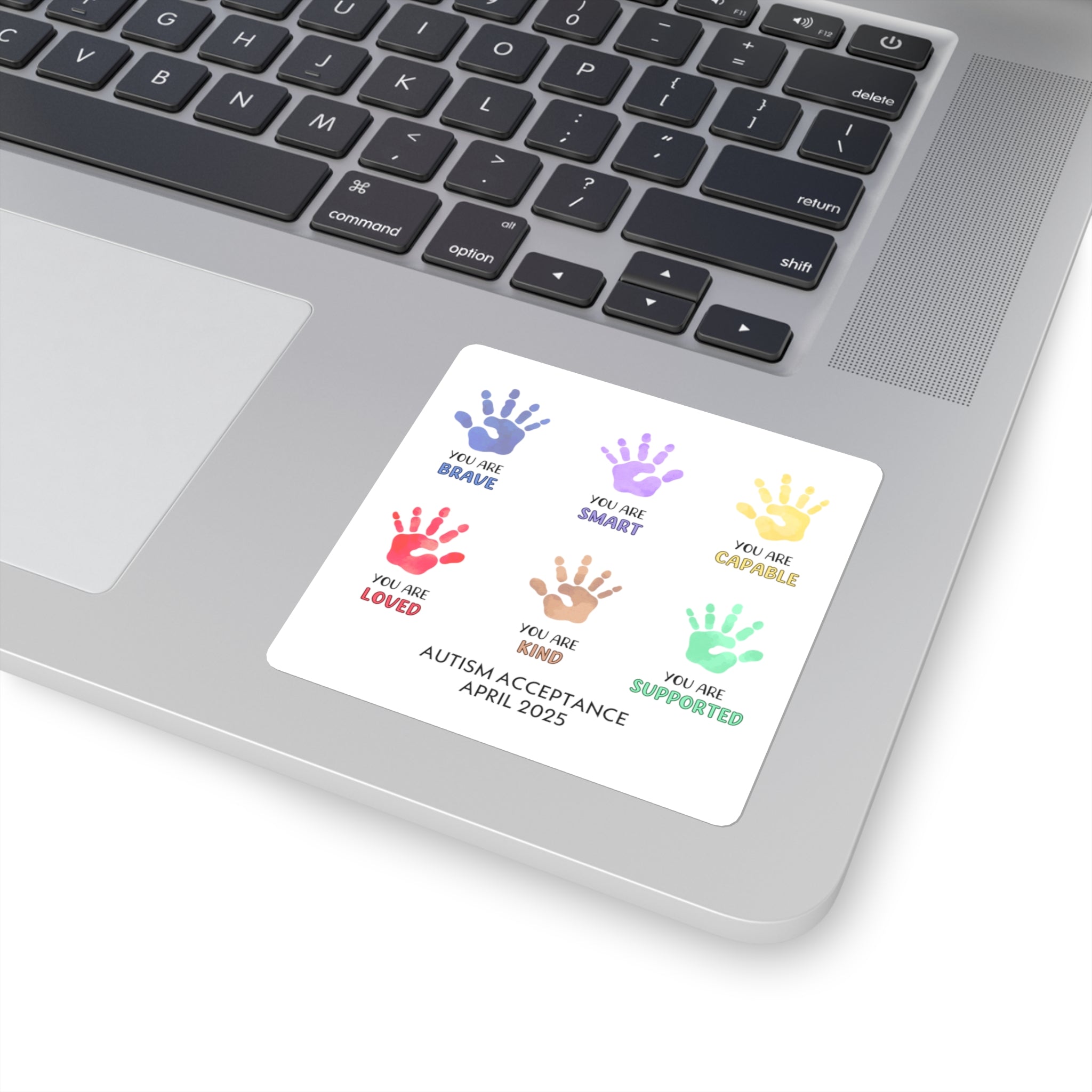 Autism Acceptance 2025 - Affirmation Hands Sticker