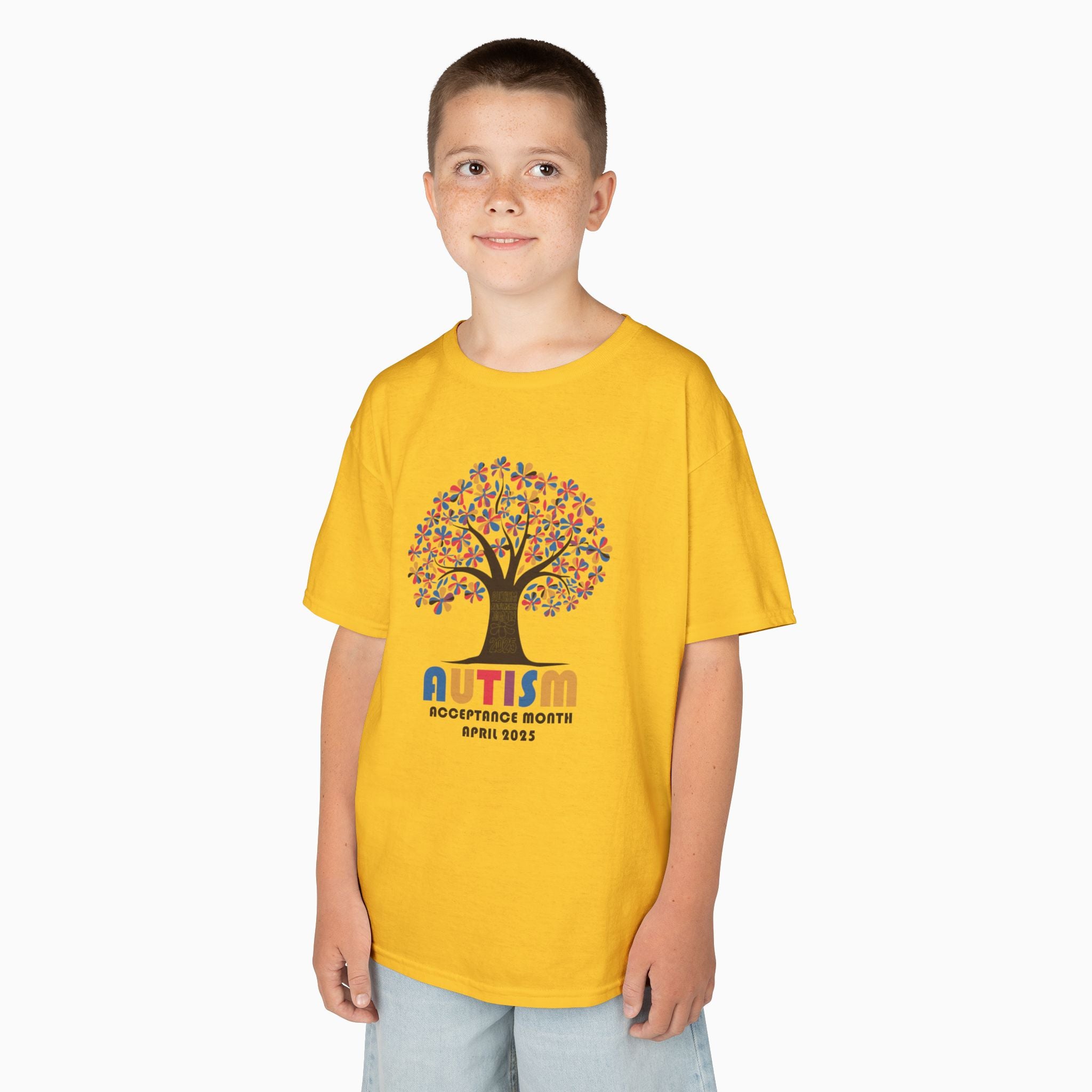 Autism Awareness 2025 - Tree of Acceptance Youth T-Shirt