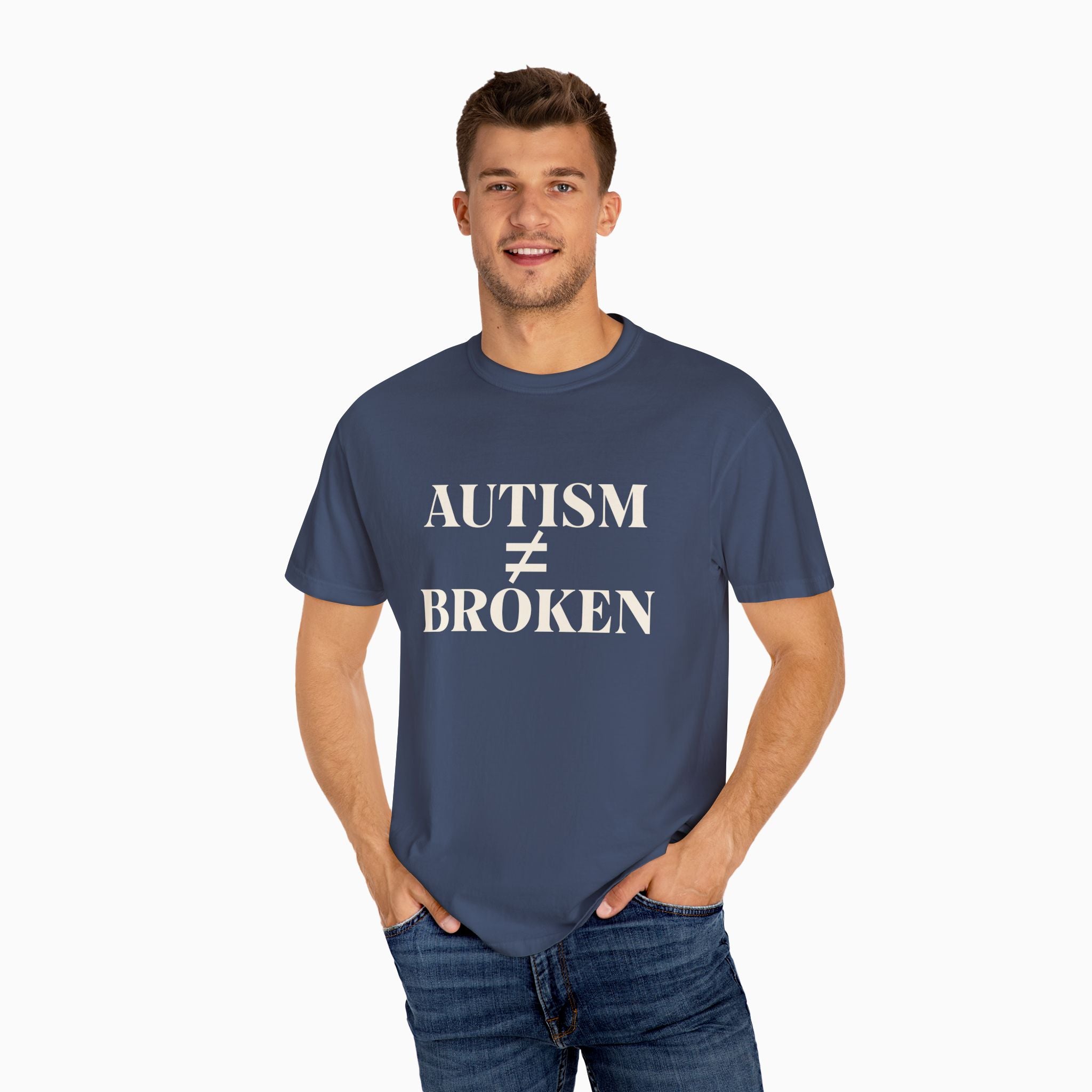 Autism ≠ Broken Comfort Colors Tee
