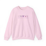 Advocate Support Empower Love Hearts Sweatshirt