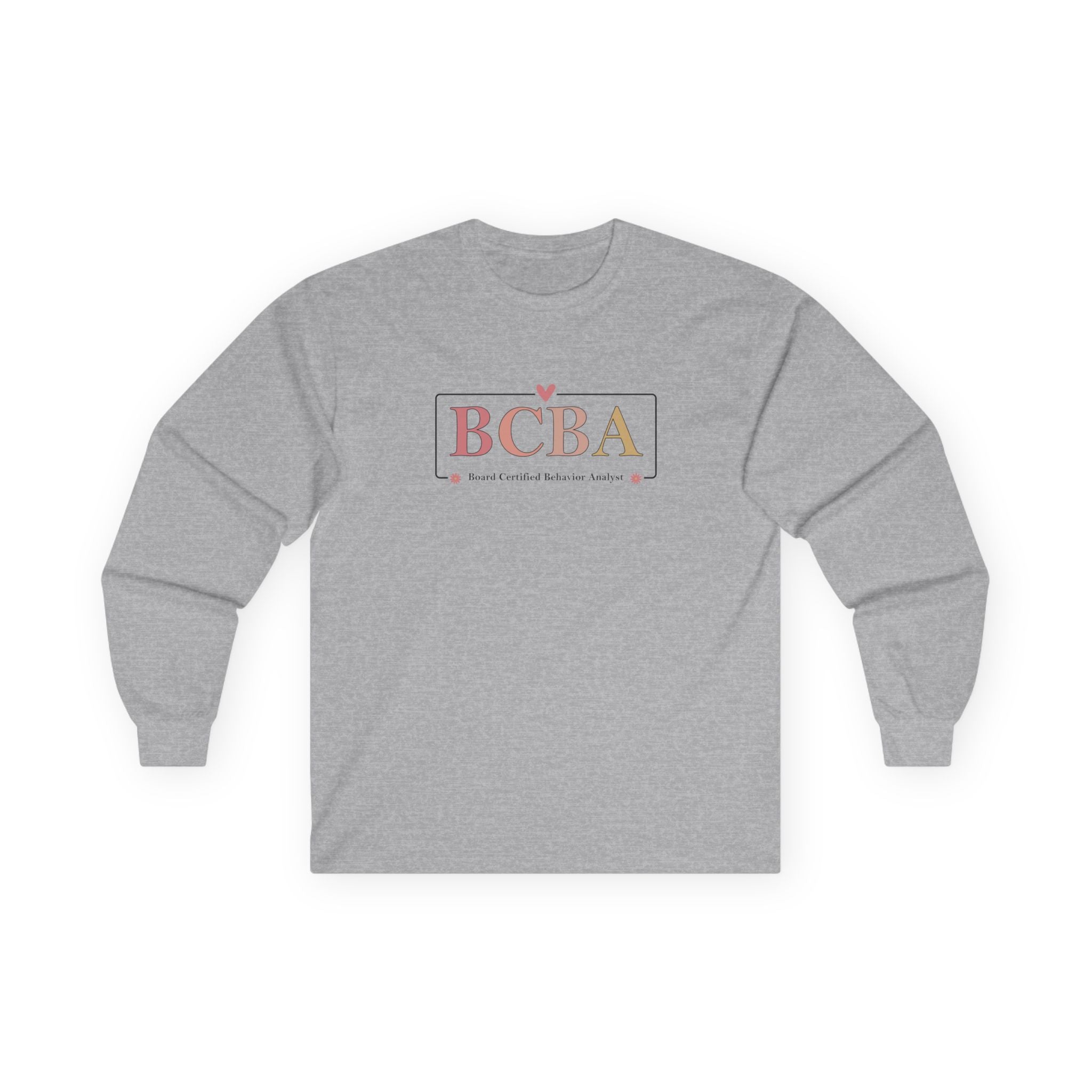Autism Long - sleeve - BCBA Outline Long Sleeve T-Shirt - Daily Bloom