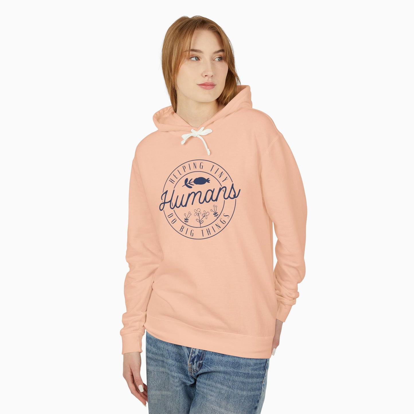 Helping Tiny Humans Do Big Things Comfort Colors Lightweight Hoodie