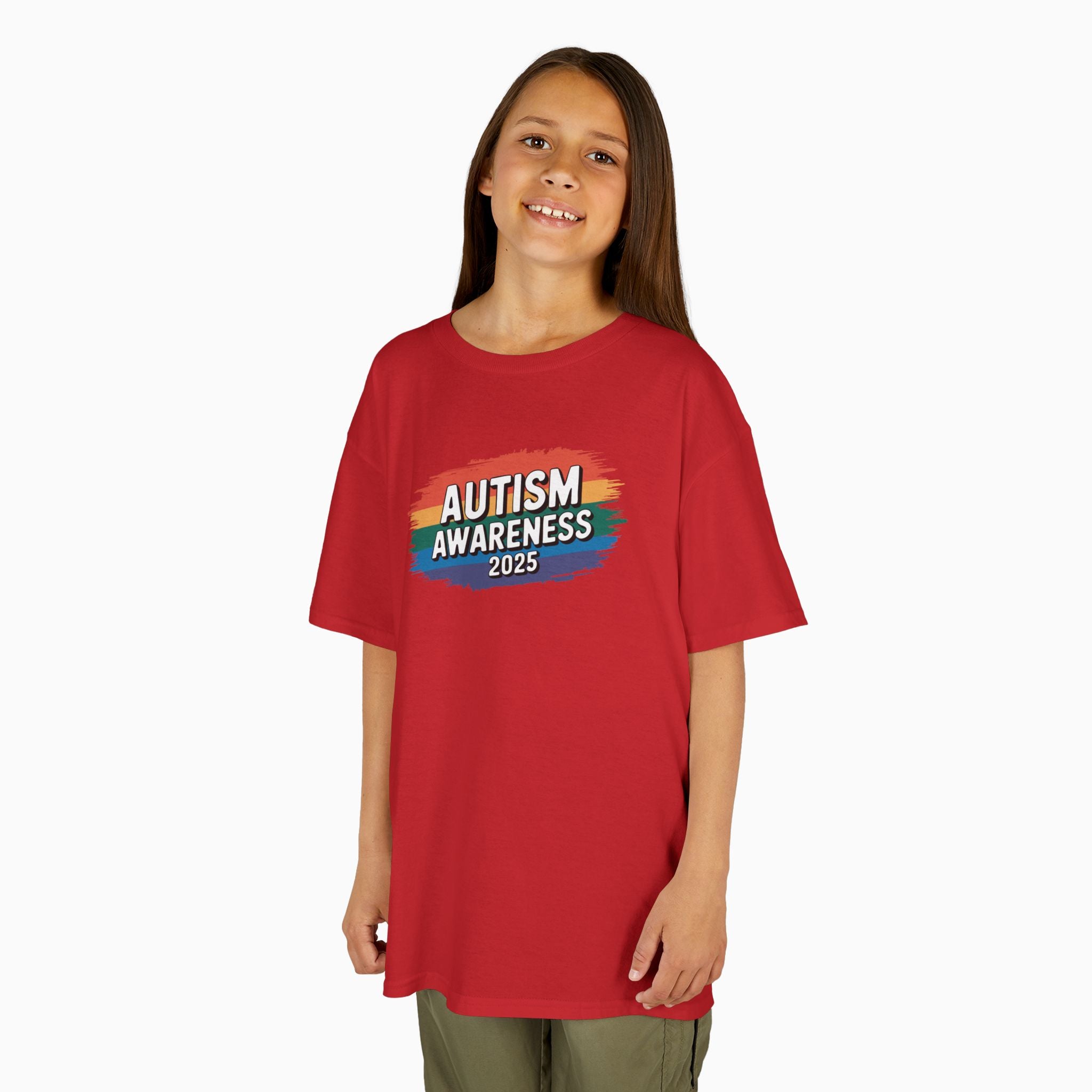Autism Awareness 2025 - Brushstrokes of Awareness Youth T-Shirt