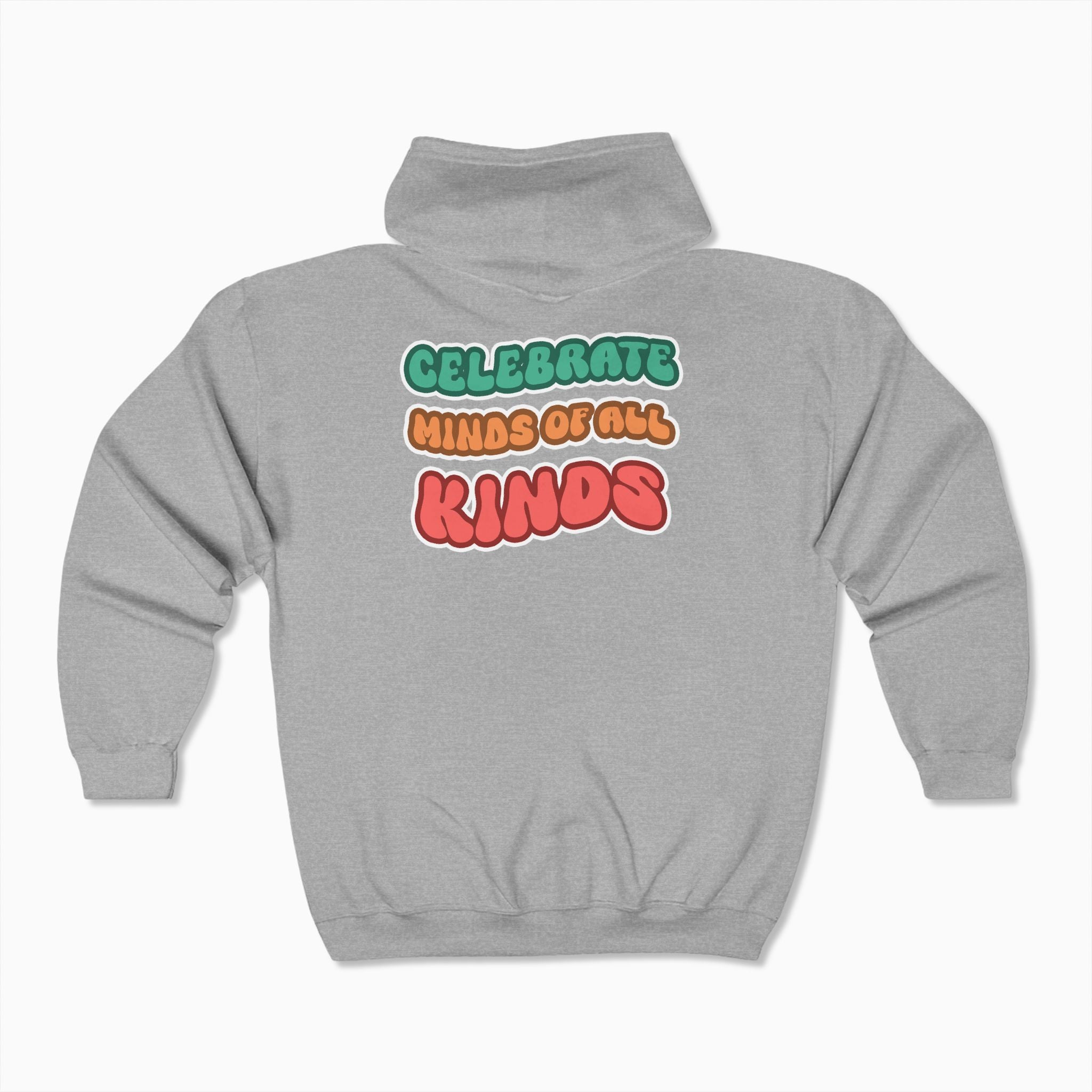 Autism Awareness 2025 - Celebrate Minds of All Kinds Zip Up Hoodie