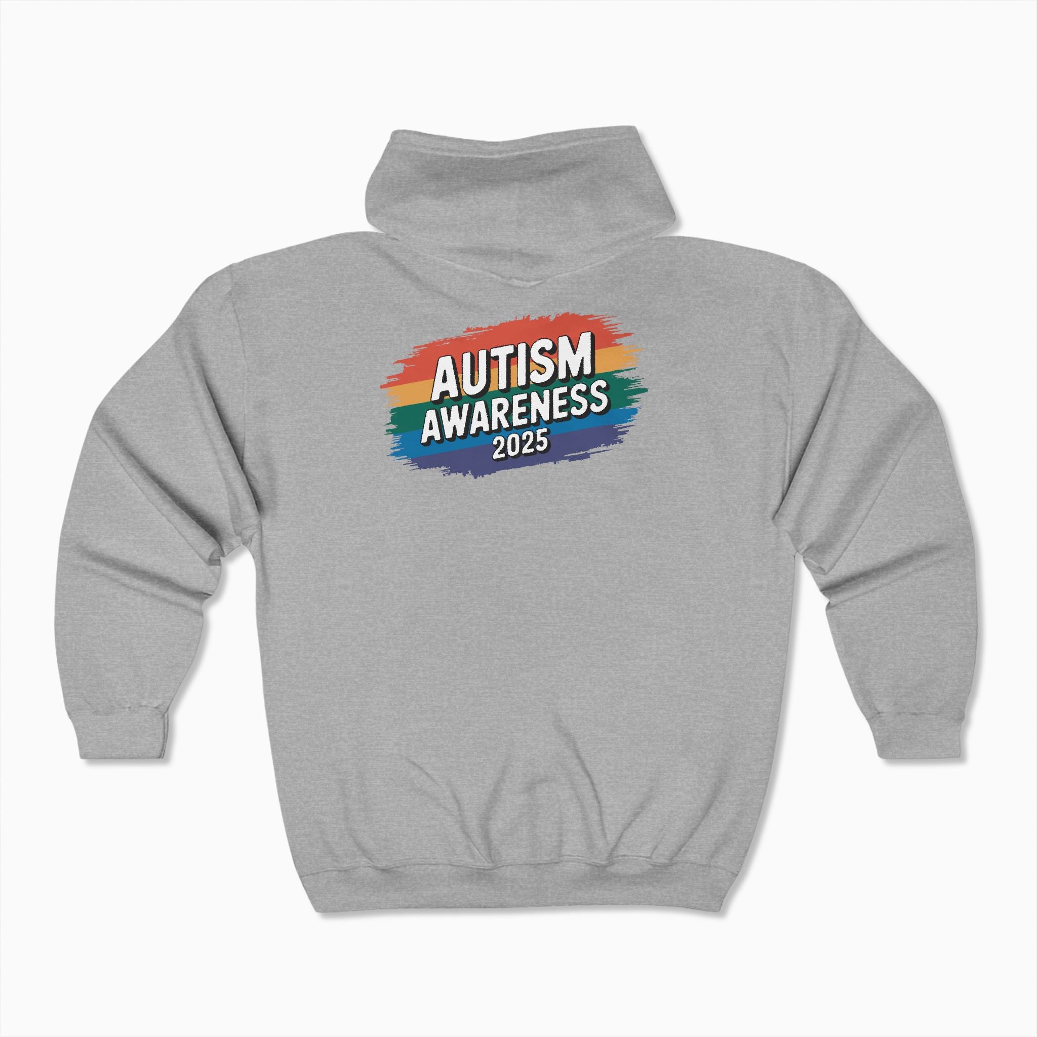 Autism Awareness 2025 - Brushstrokes of Awareness Zip Up Hoodie