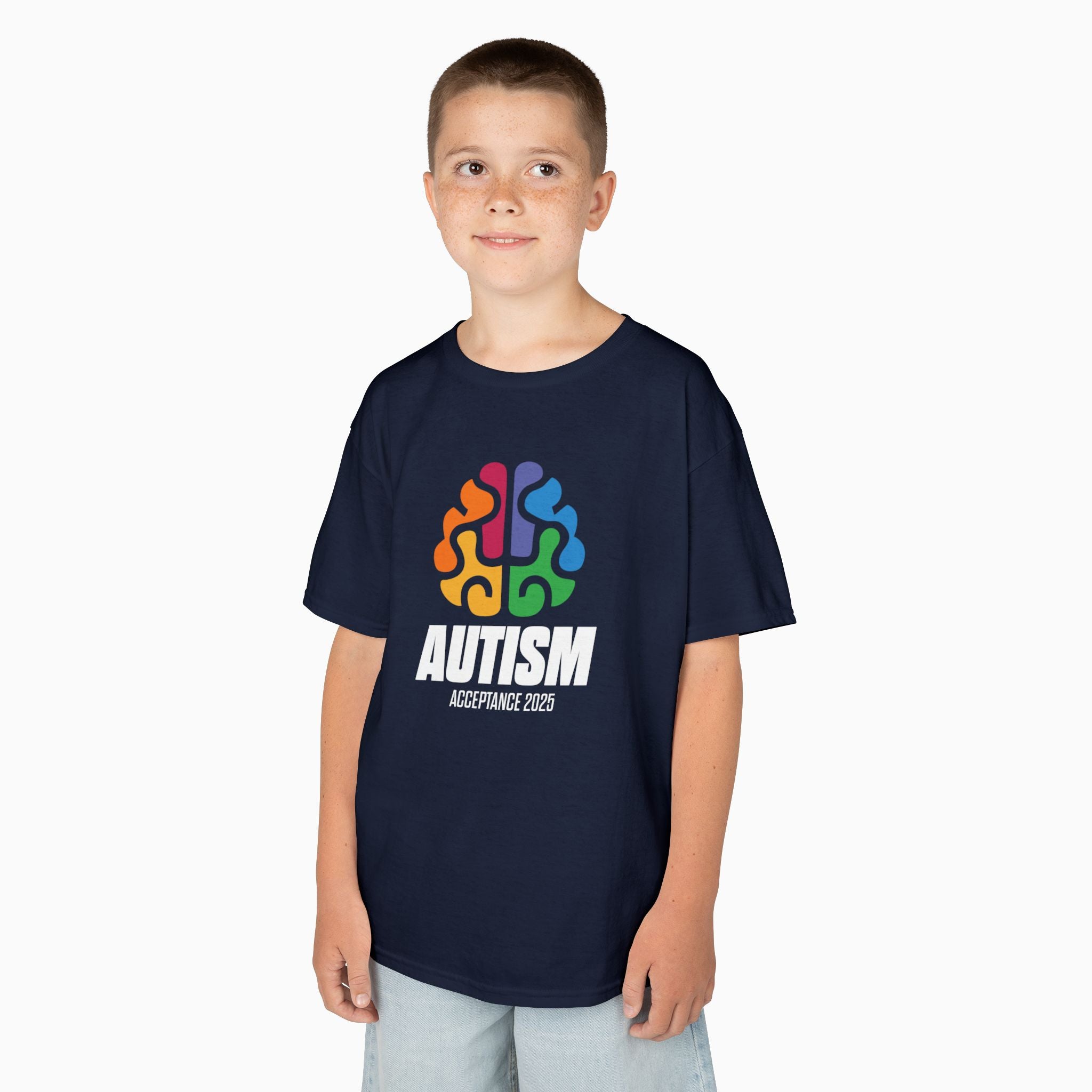 Autism Awareness 2025 - Brainbow Youth T-Shirt