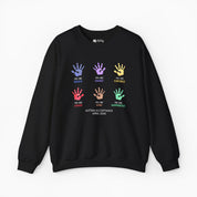 Autism Awareness 2025 - Affirmation Handprints Sweatshirt