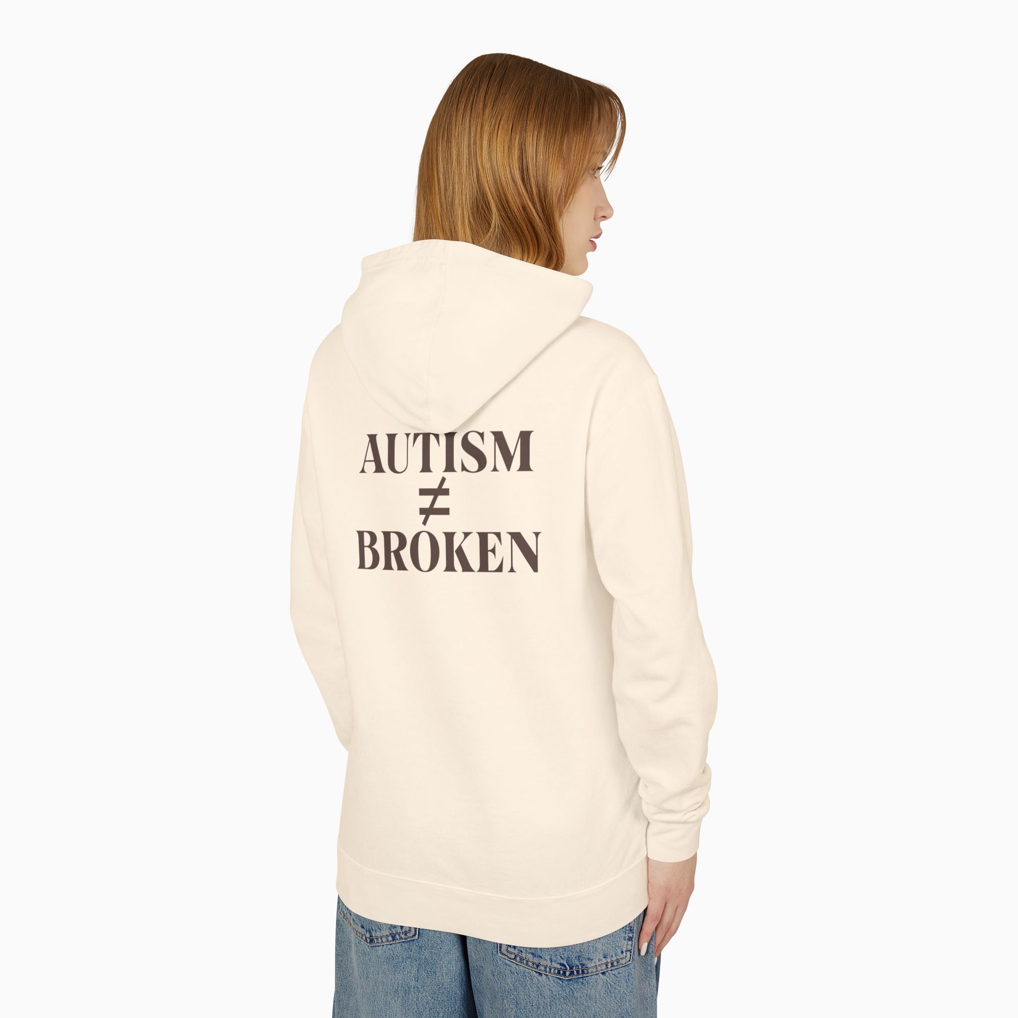 Autism ≠ Broken Comfort Colors Lightweight Hoodie