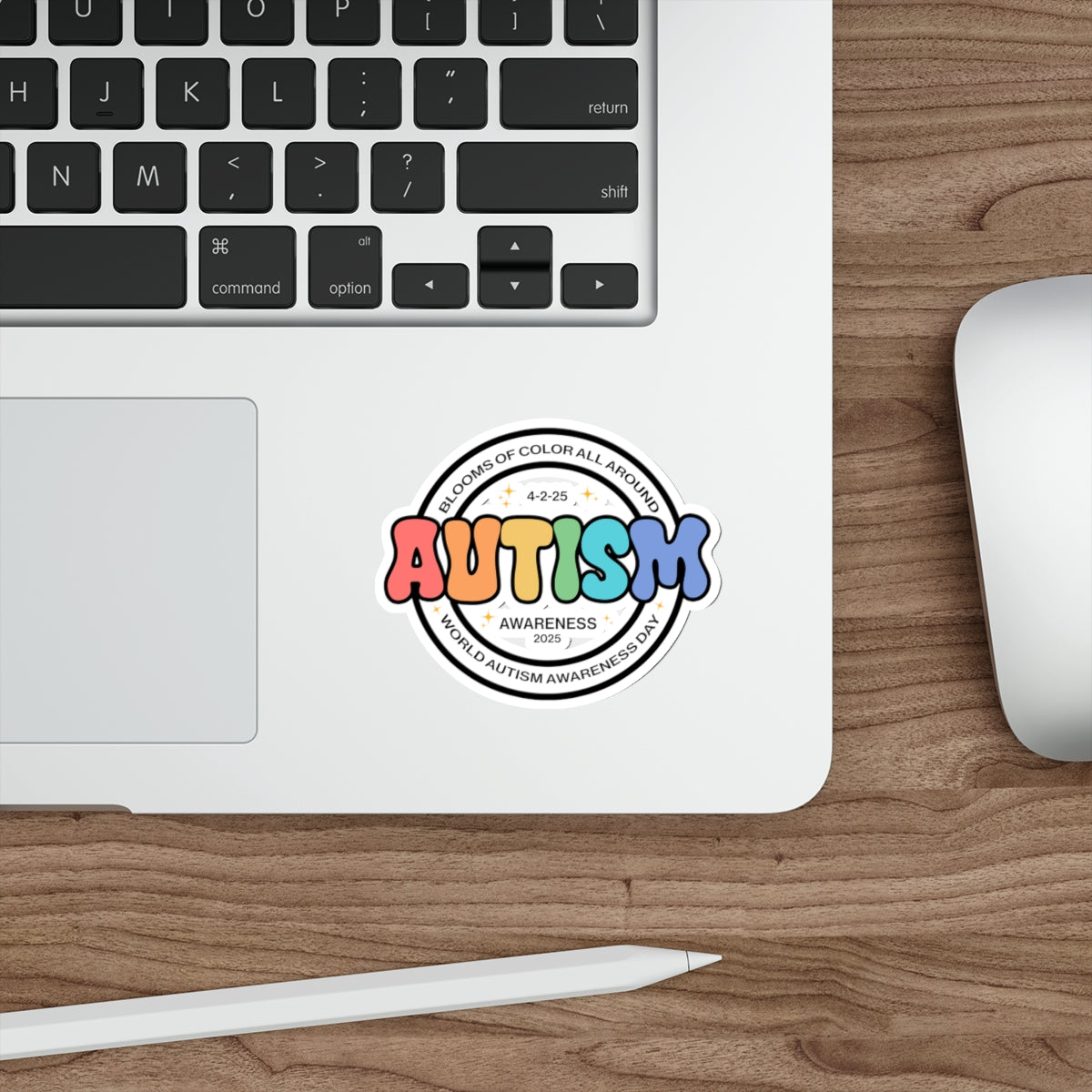Autism Acceptance 2025 - Blooms of Color All Around Sticker