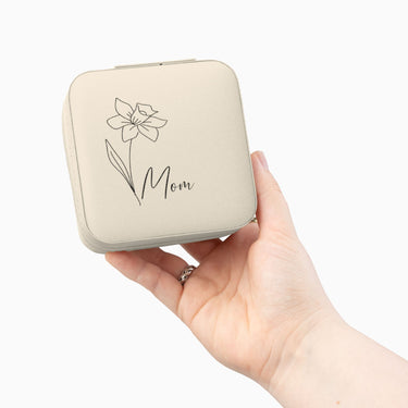 Autism Home Decor - Wildflower Personalized Travel Jewelry Box - Daily Bloom