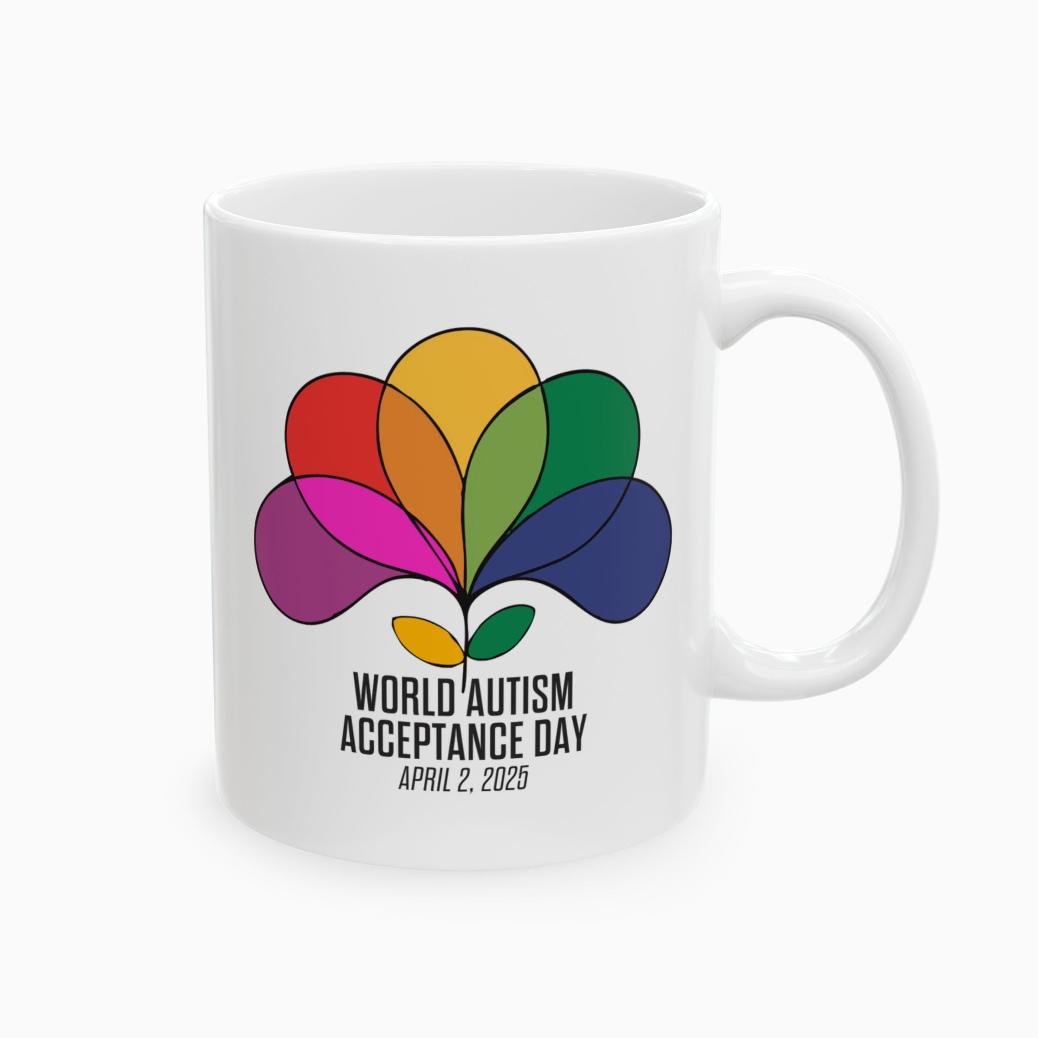 Autism Awareness 2025 - Spectrum in Bloom Ceramic Mug