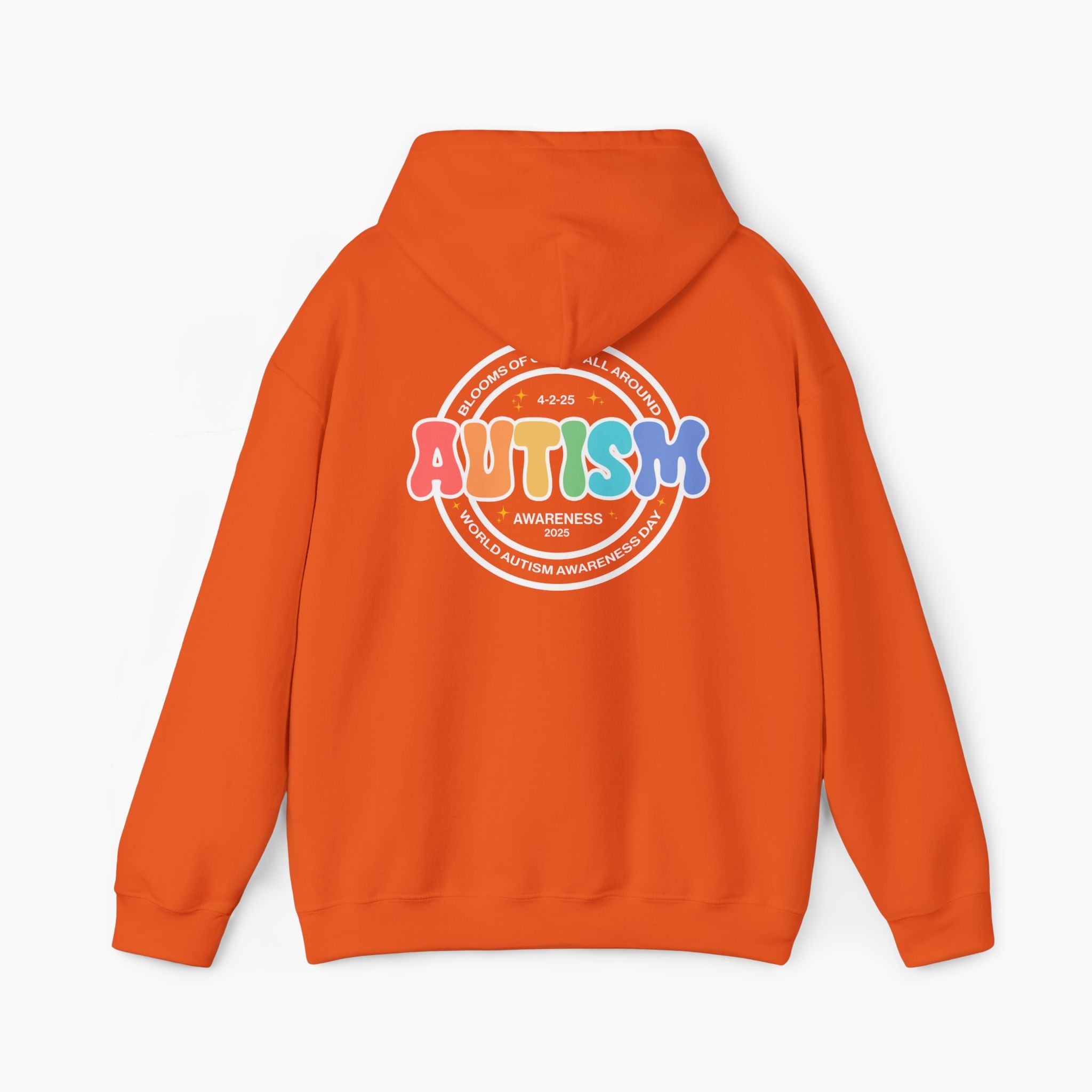 Autism Awareness 2025 - Blooms of Color All Around Hoodie