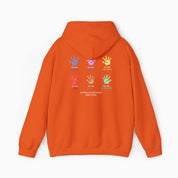Autism Awareness 2025 - Affirmation Handprints Hoodie