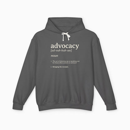 Advocacy Definition Comfort Colors Lightweight Hoodie