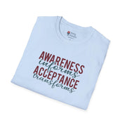 Awareness Informs Acceptance Transforms Tee-Neurodiversity, ADHD & Autism Awareness & Acceptance T-Shirt by Daily Bloom