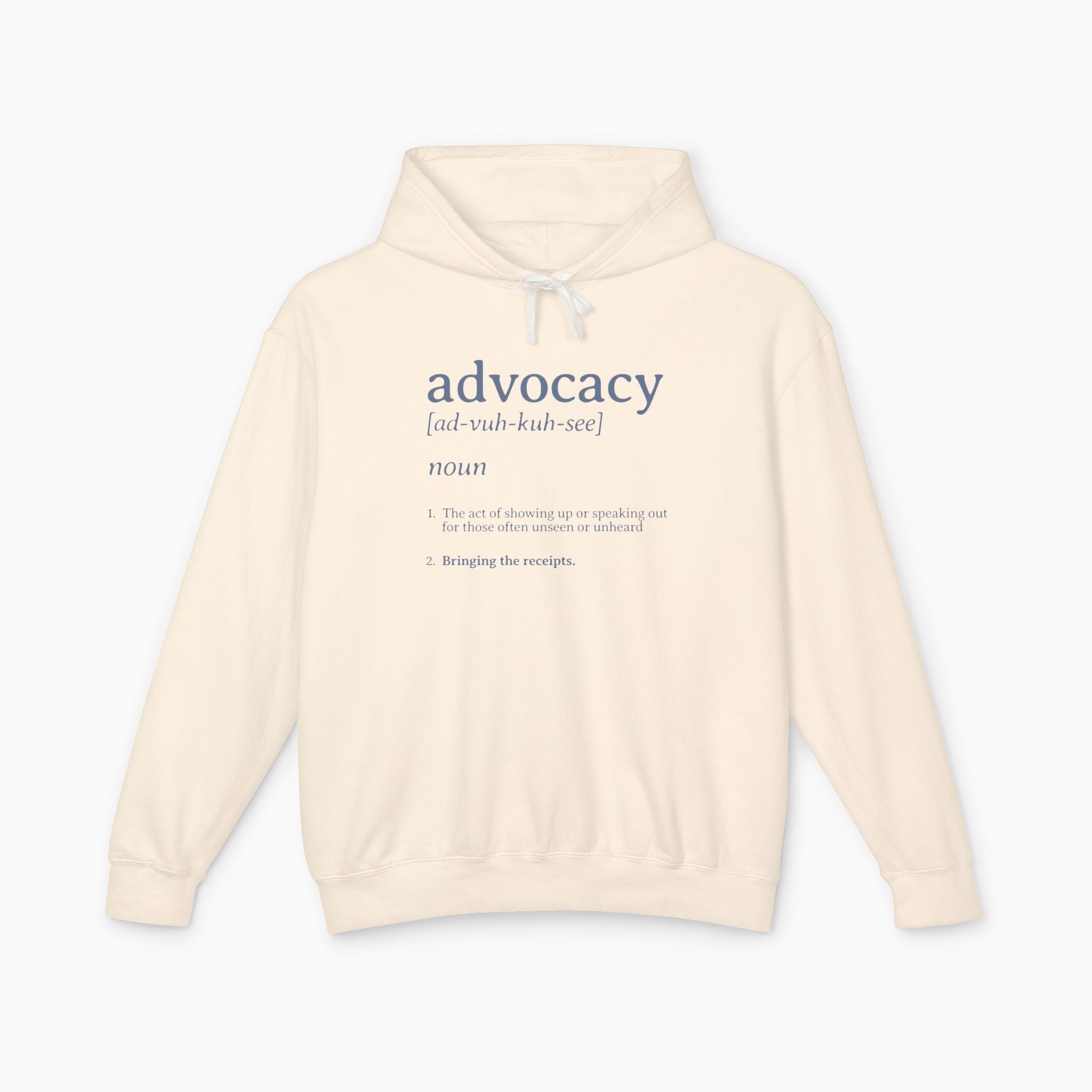 Advocacy Definition Comfort Colors Lightweight Hoodie