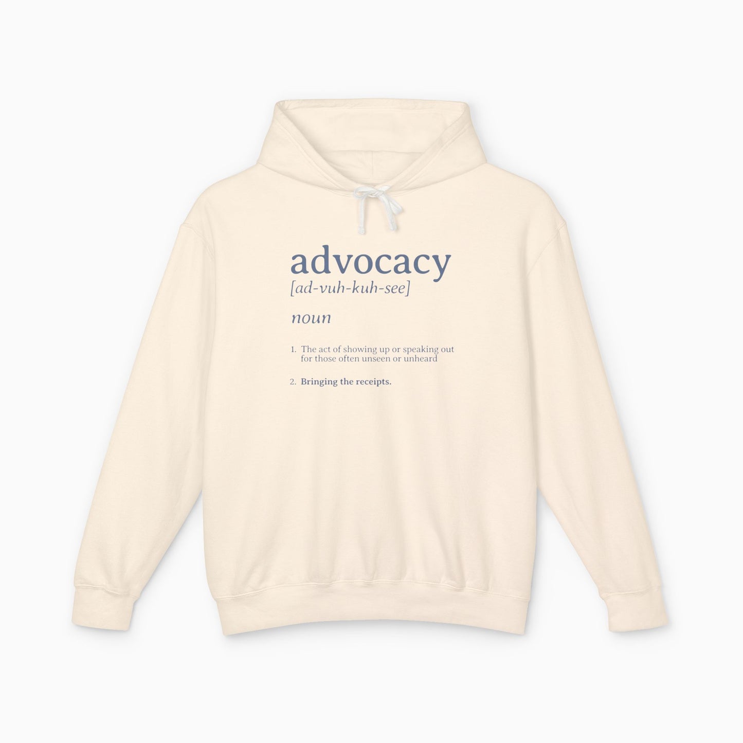 Advocacy Definition Comfort Colors Lightweight Hoodie