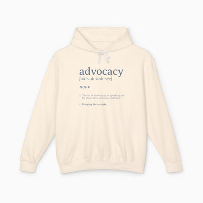 Advocacy Definition Comfort Colors Lightweight Hoodie
